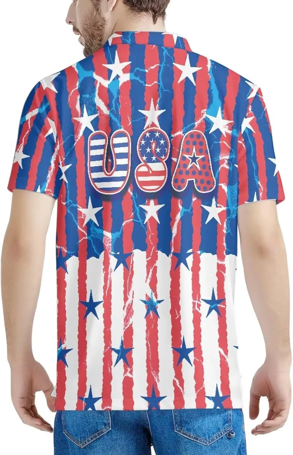 AFPANQZ Shirts for Mens Casual T-Shirts Graphic Short Sleeves Tees Button Up Casual Summer Slim Fit
