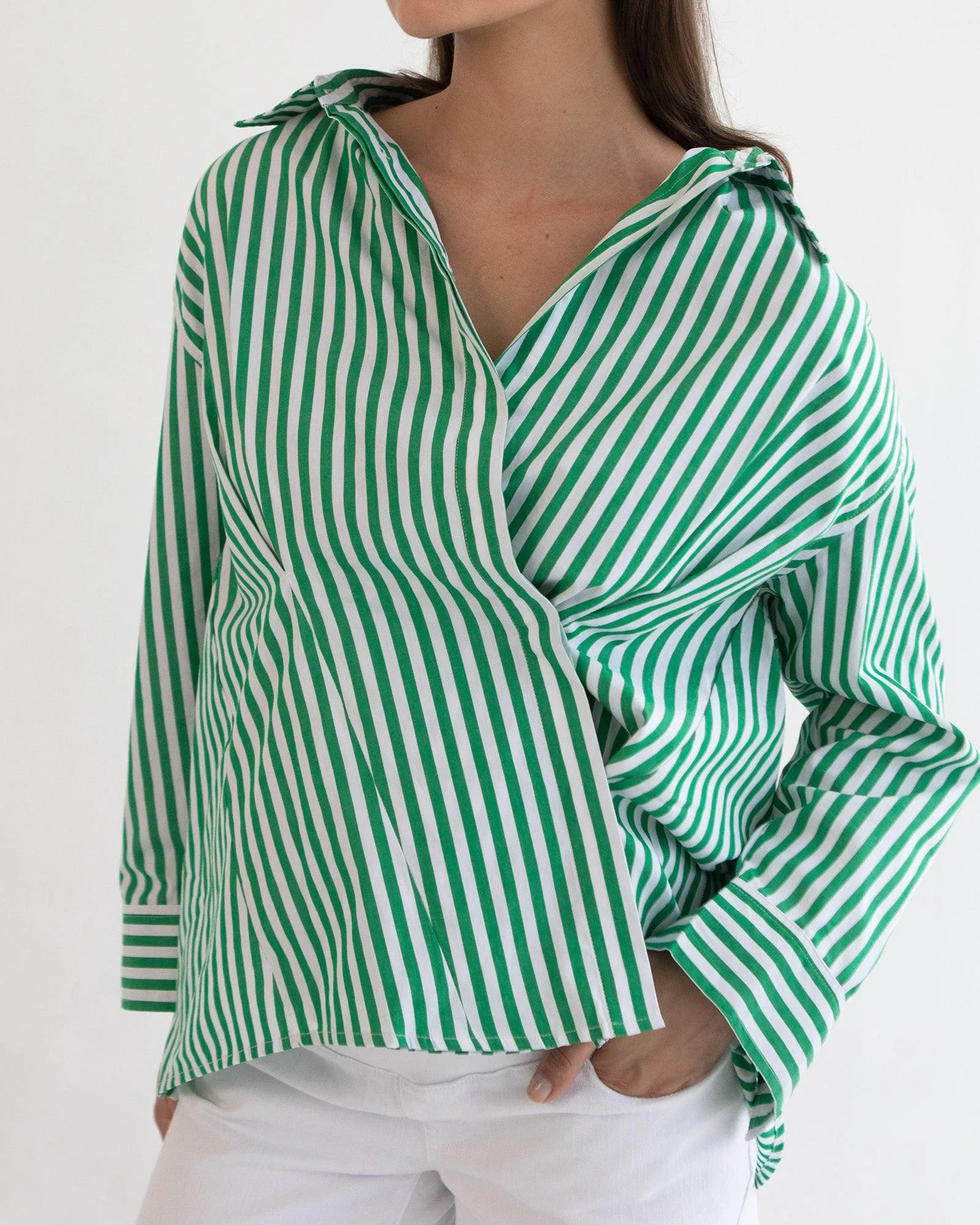 Alora Oversize Wrap Shirt