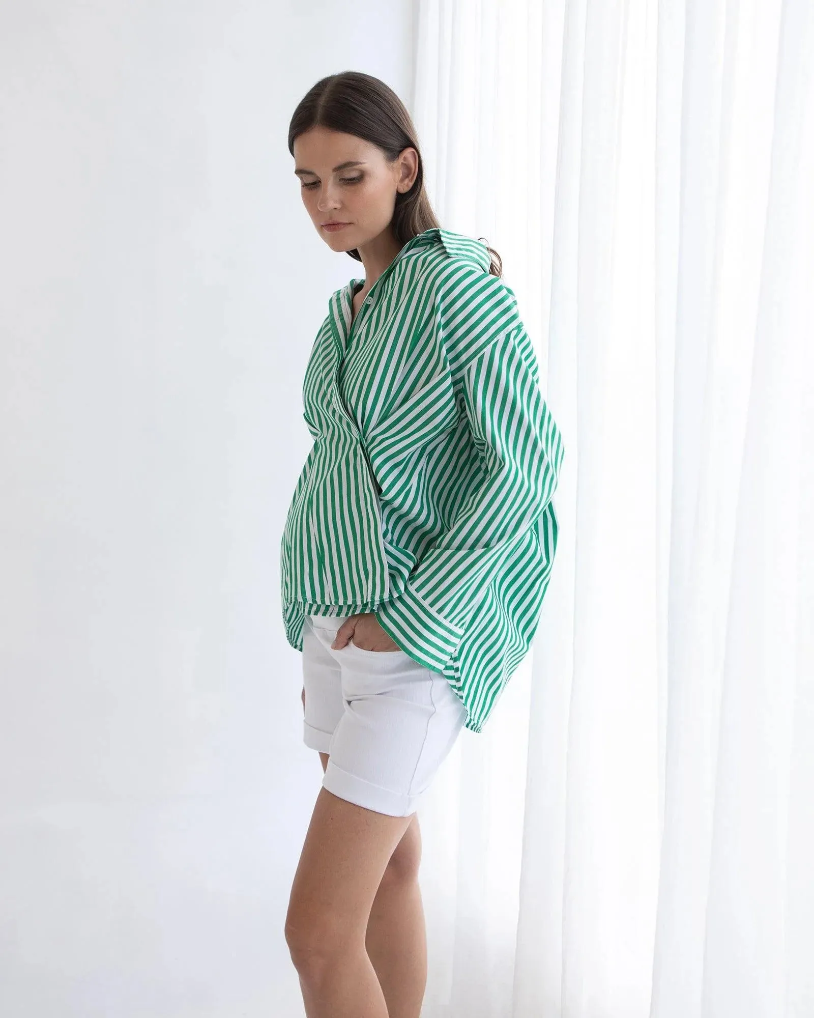 Alora Oversize Wrap Shirt