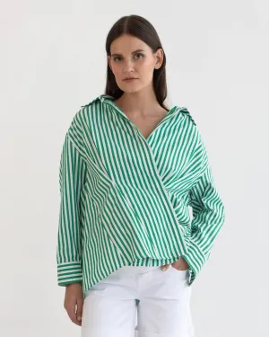 Alora Oversize Wrap Shirt