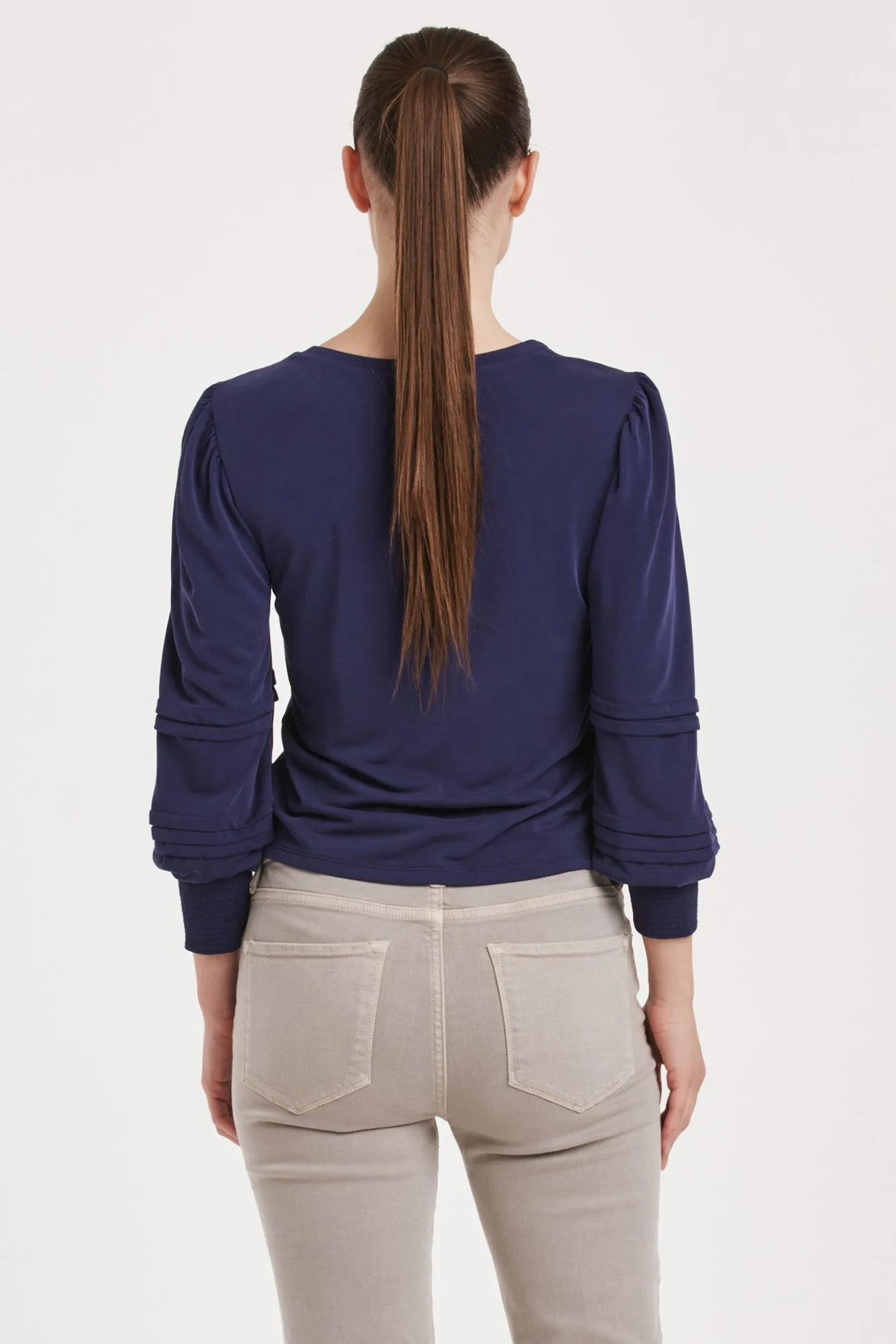 ANIKA MODAL TEE ELECTRIC INDIGO