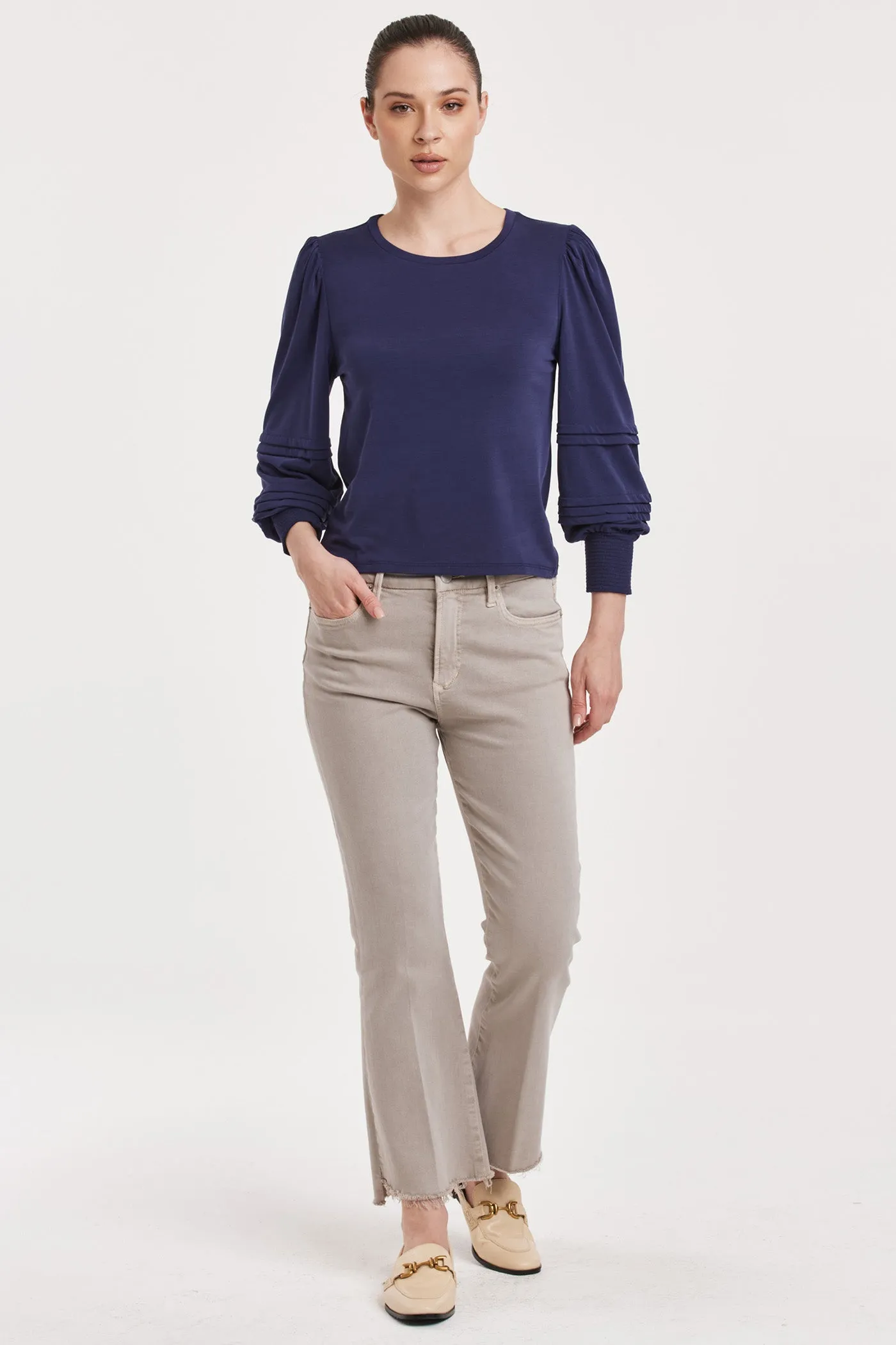 ANIKA MODAL TEE ELECTRIC INDIGO