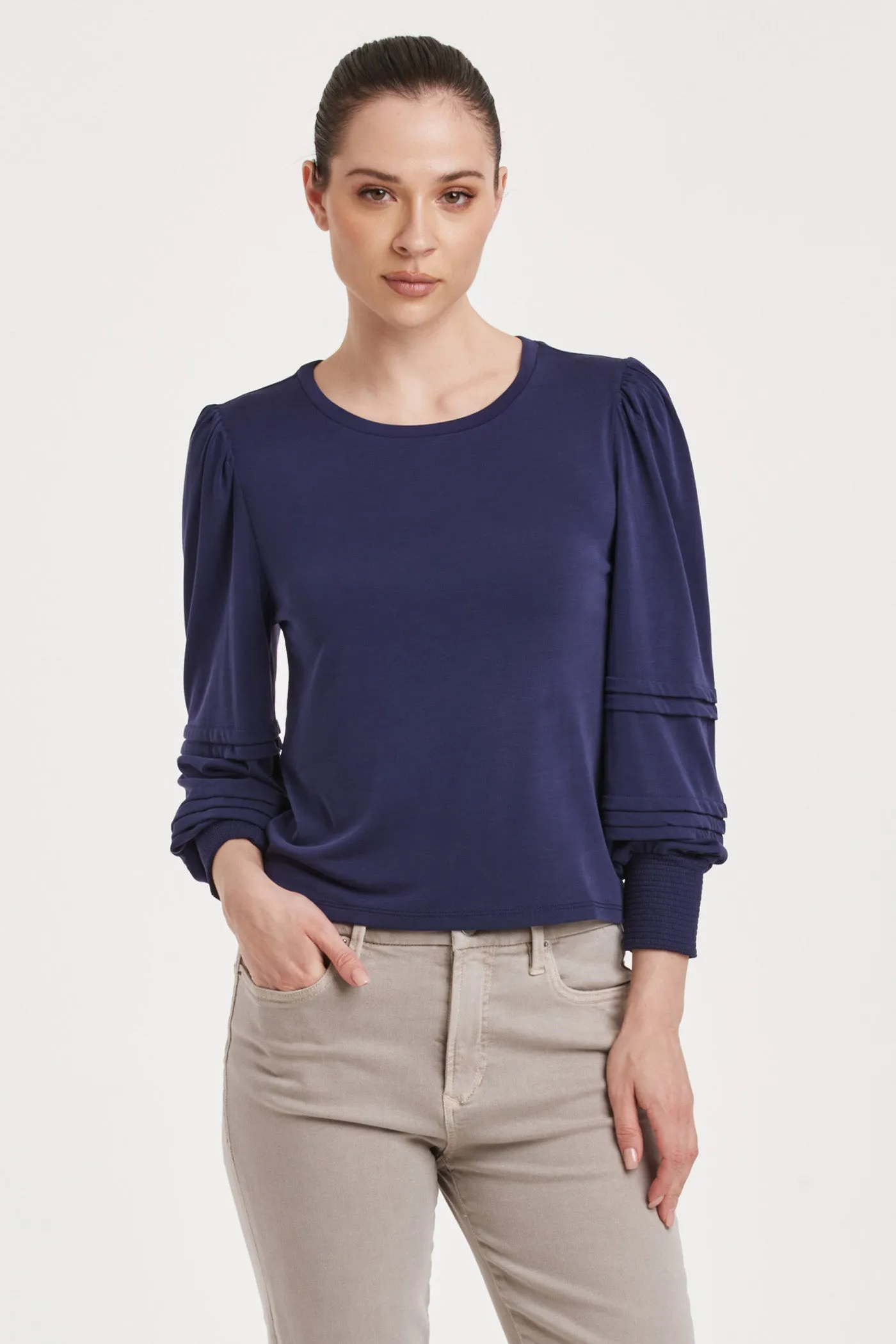 ANIKA MODAL TEE ELECTRIC INDIGO