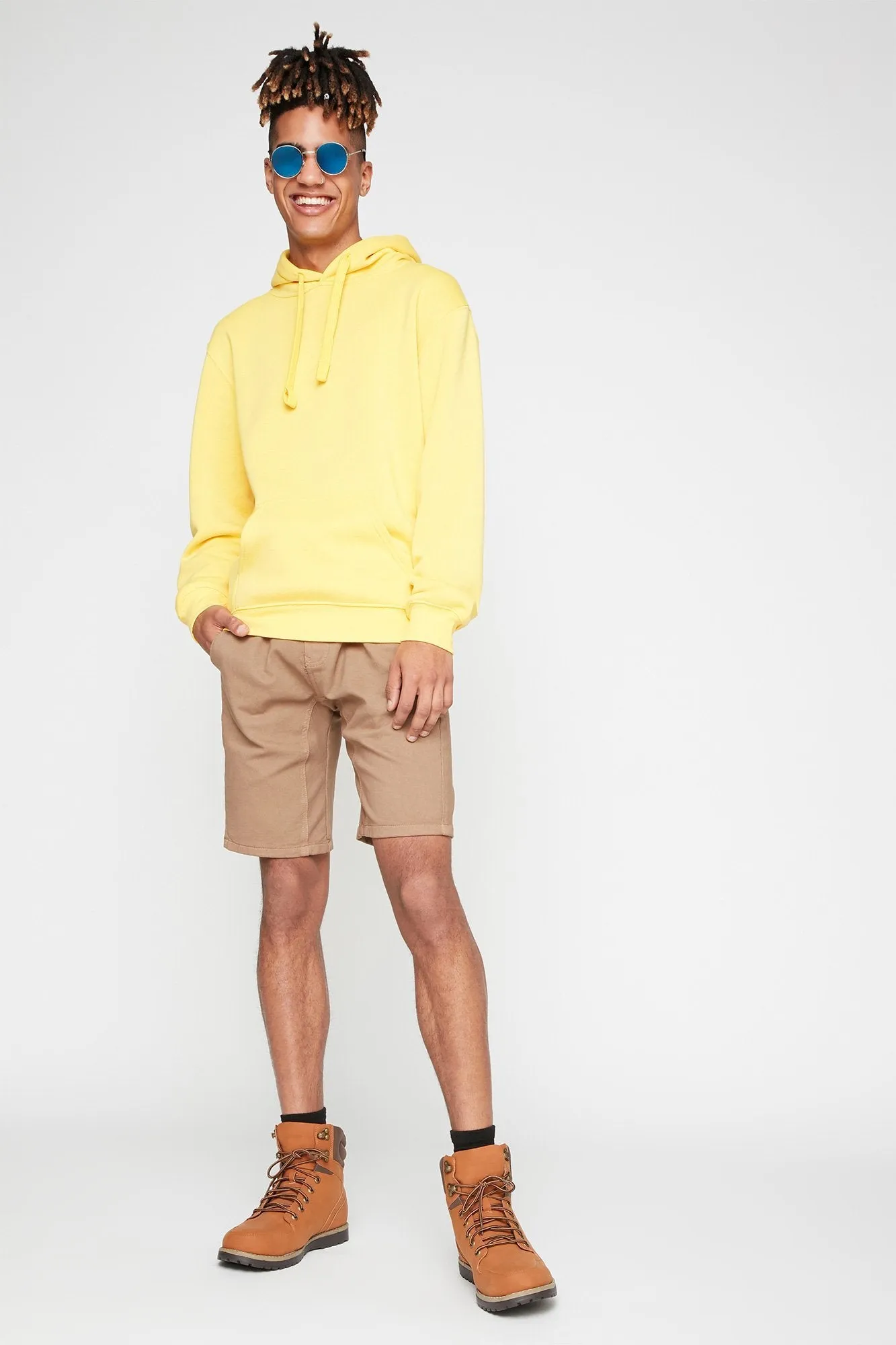 Basic Soft Drawstring Popover Hoodie