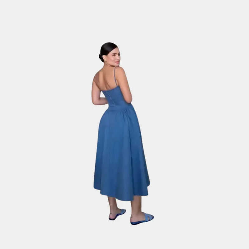 Charlotte - Modern Muse Denim Bustier Dress