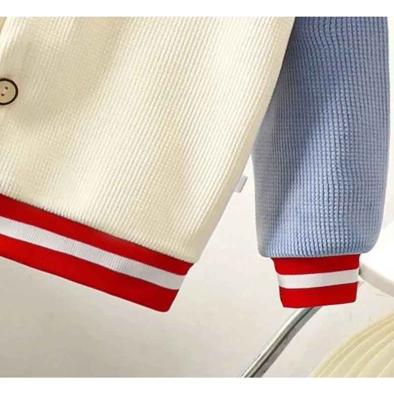 Contrast  Stylish Girls and Boys Buttoned Top