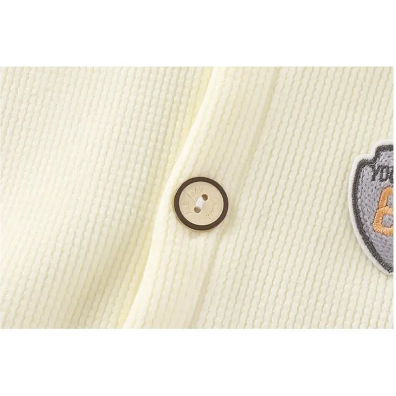 Contrast  Stylish Girls and Boys Buttoned Top