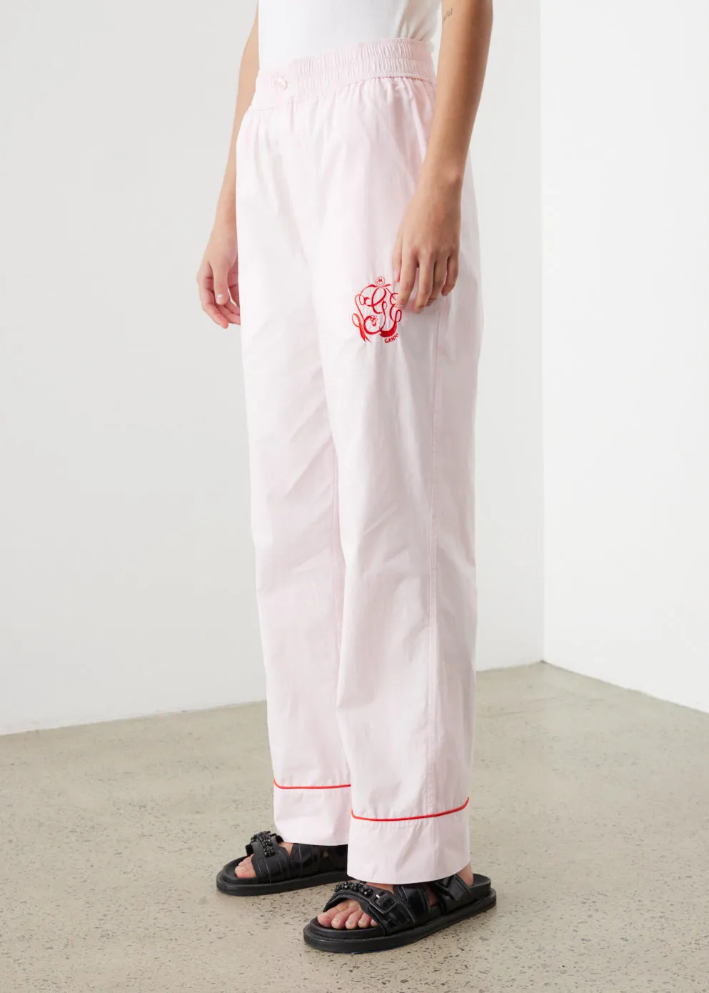 Cotton Poplin Trousers