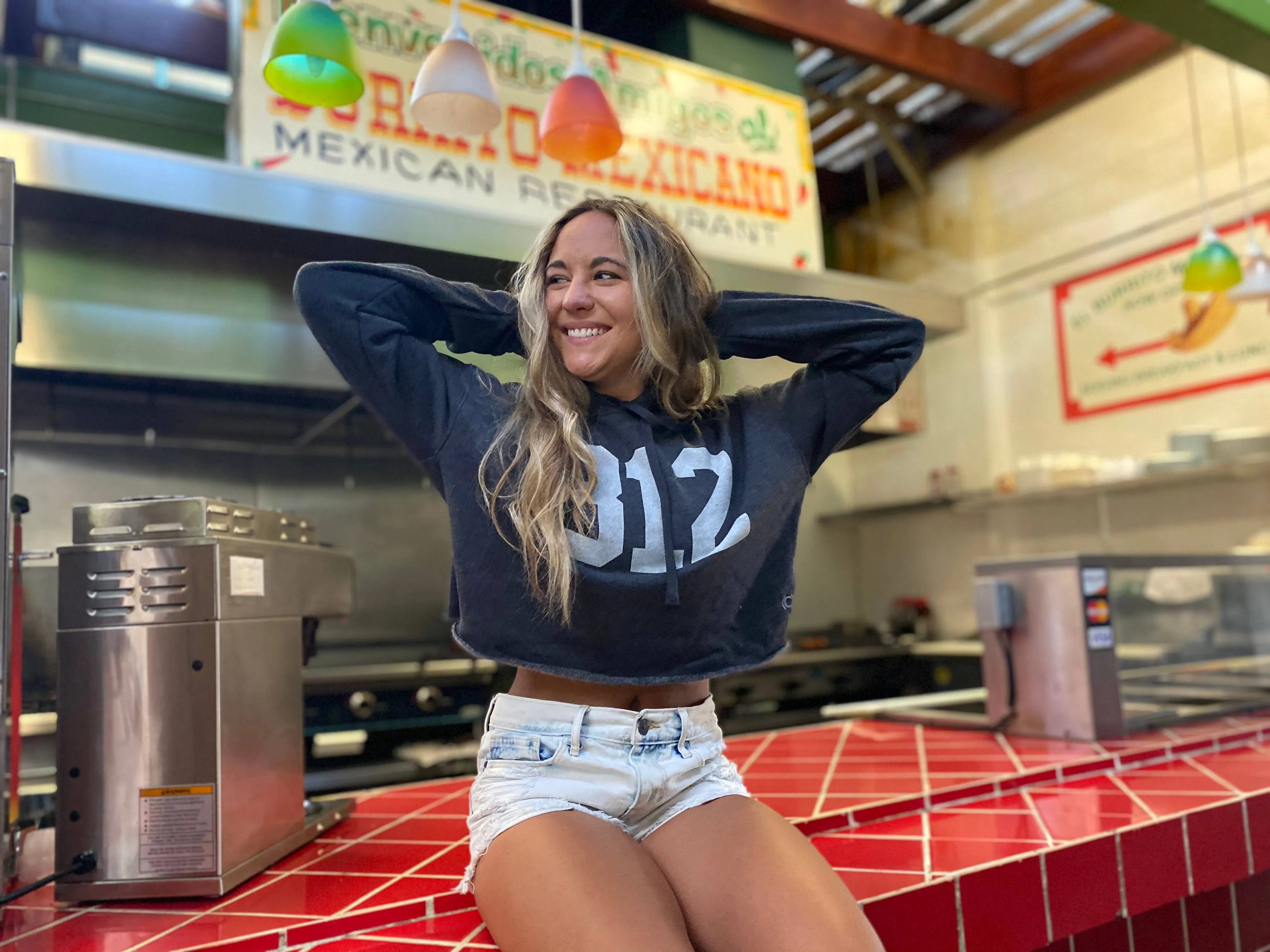 CROP HOODIES - Must Customize Code: Military Green / Medium
