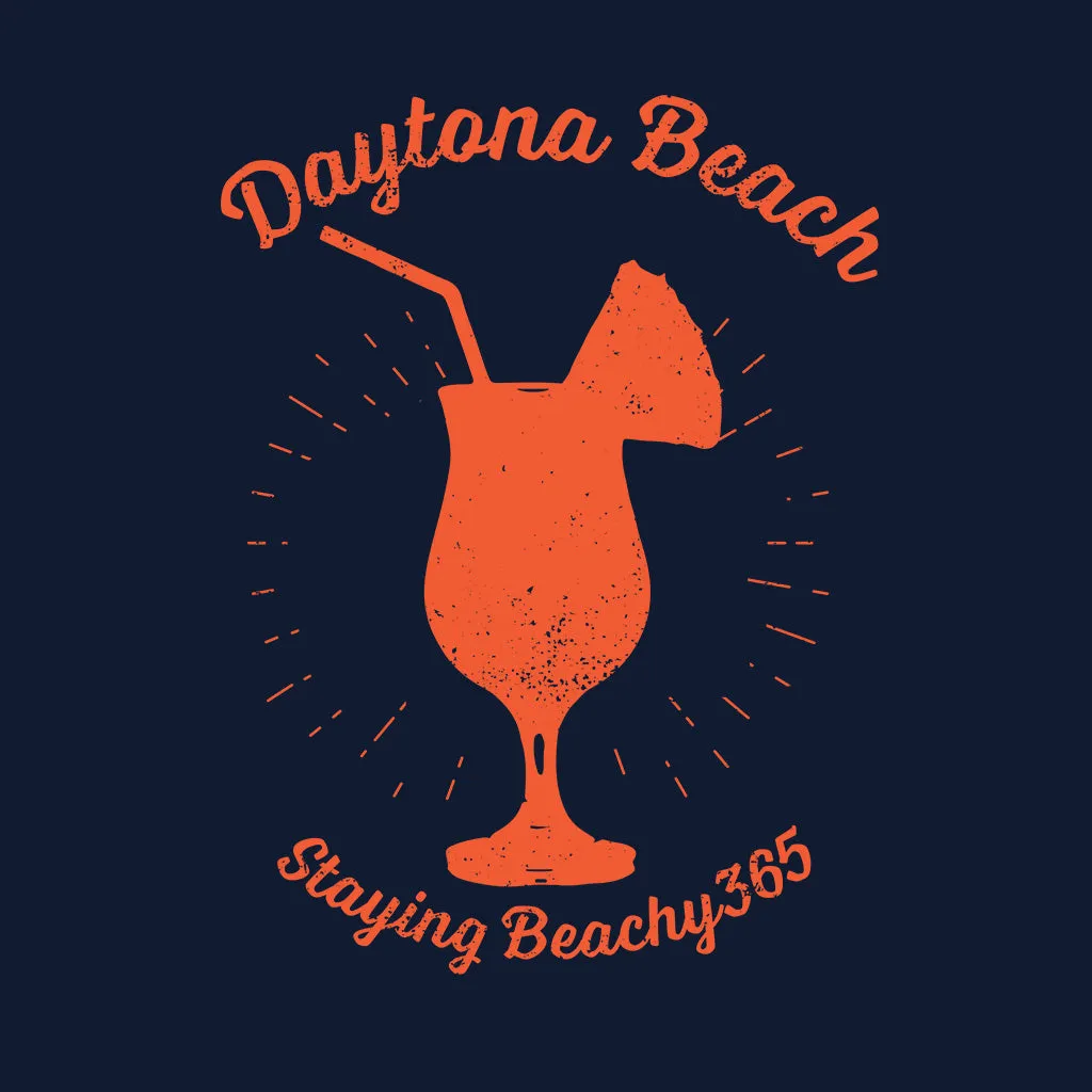 Daytona Beach Vintage Tropical Boat Drink Tee
