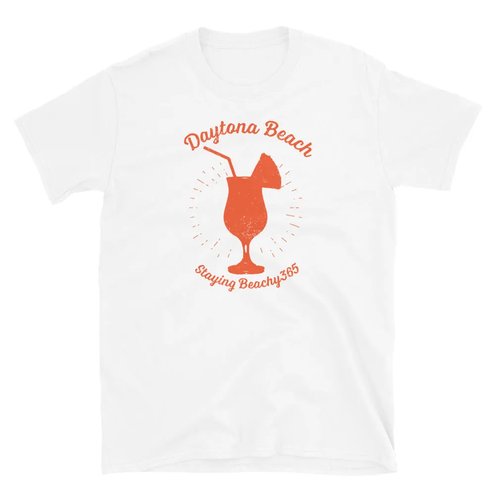 Daytona Beach Vintage Tropical Boat Drink Tee