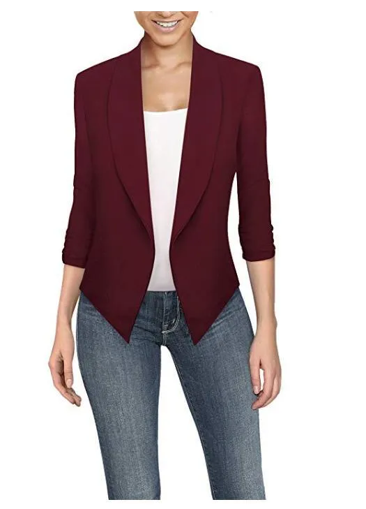 Fashion Cardigan Irregular Hem Jacket