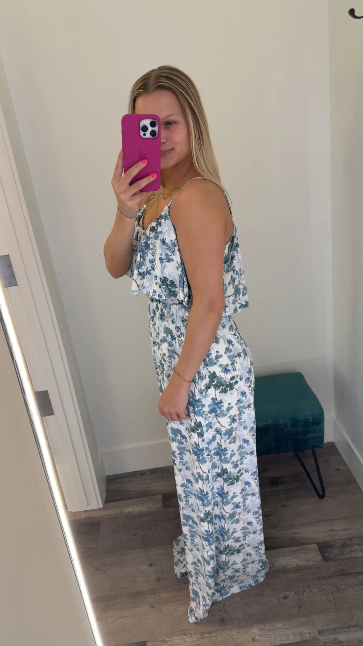 Floral Print Spaghetti Strap Jumpsuit
