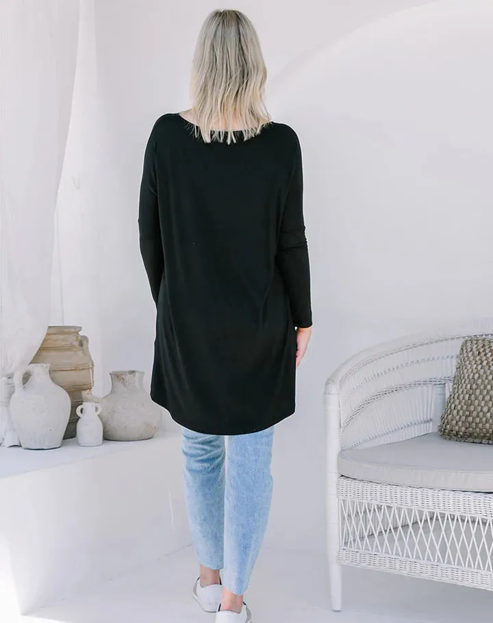 Freez Slouch Tee Shirt Black S