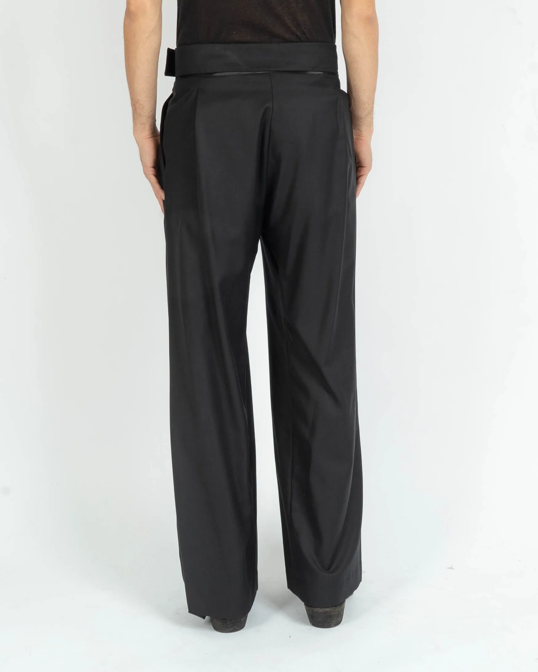 FW06 Belted Relaxed Viscose Trousers