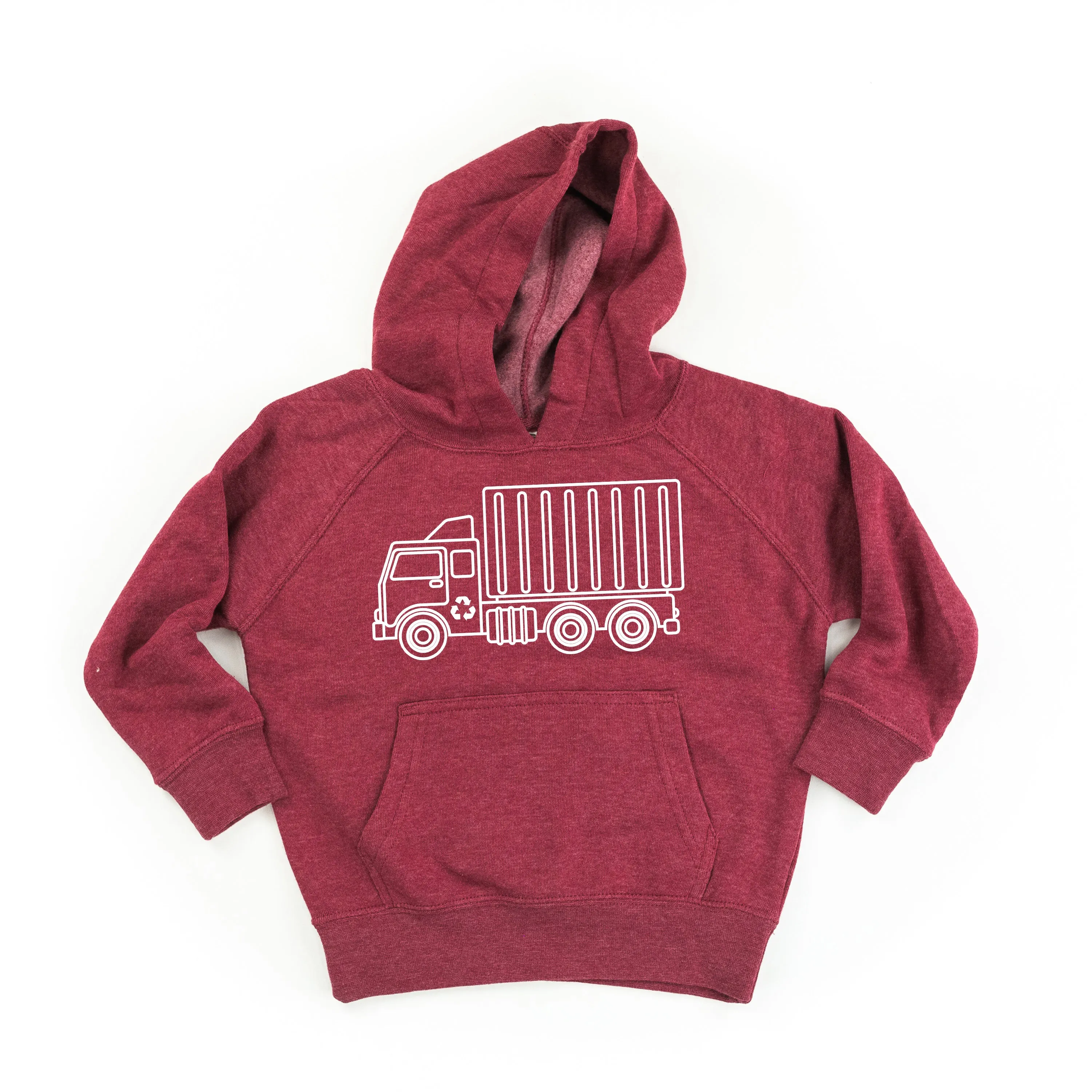 GARBAGE TRUCK - Minimalist Design - Child Hoodie