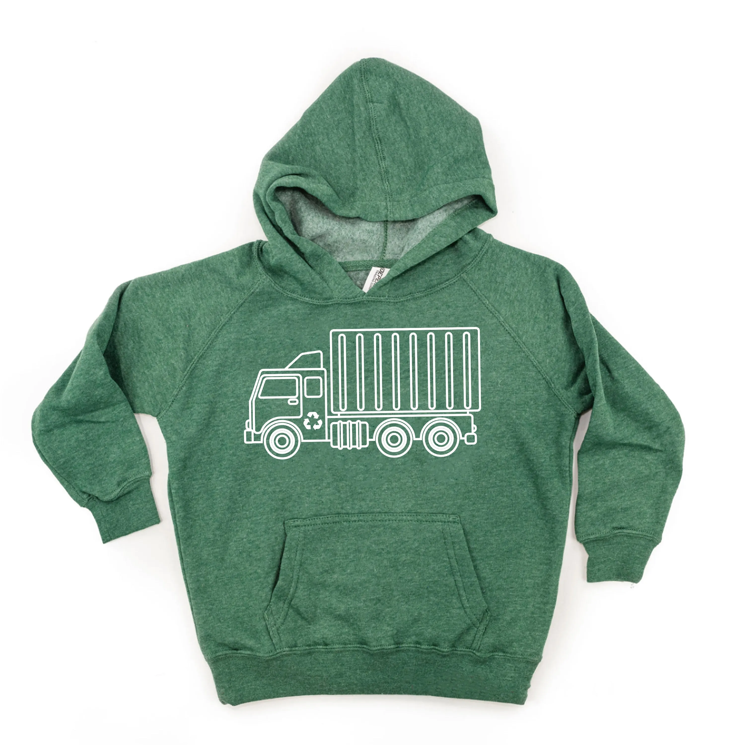 GARBAGE TRUCK - Minimalist Design - Child Hoodie