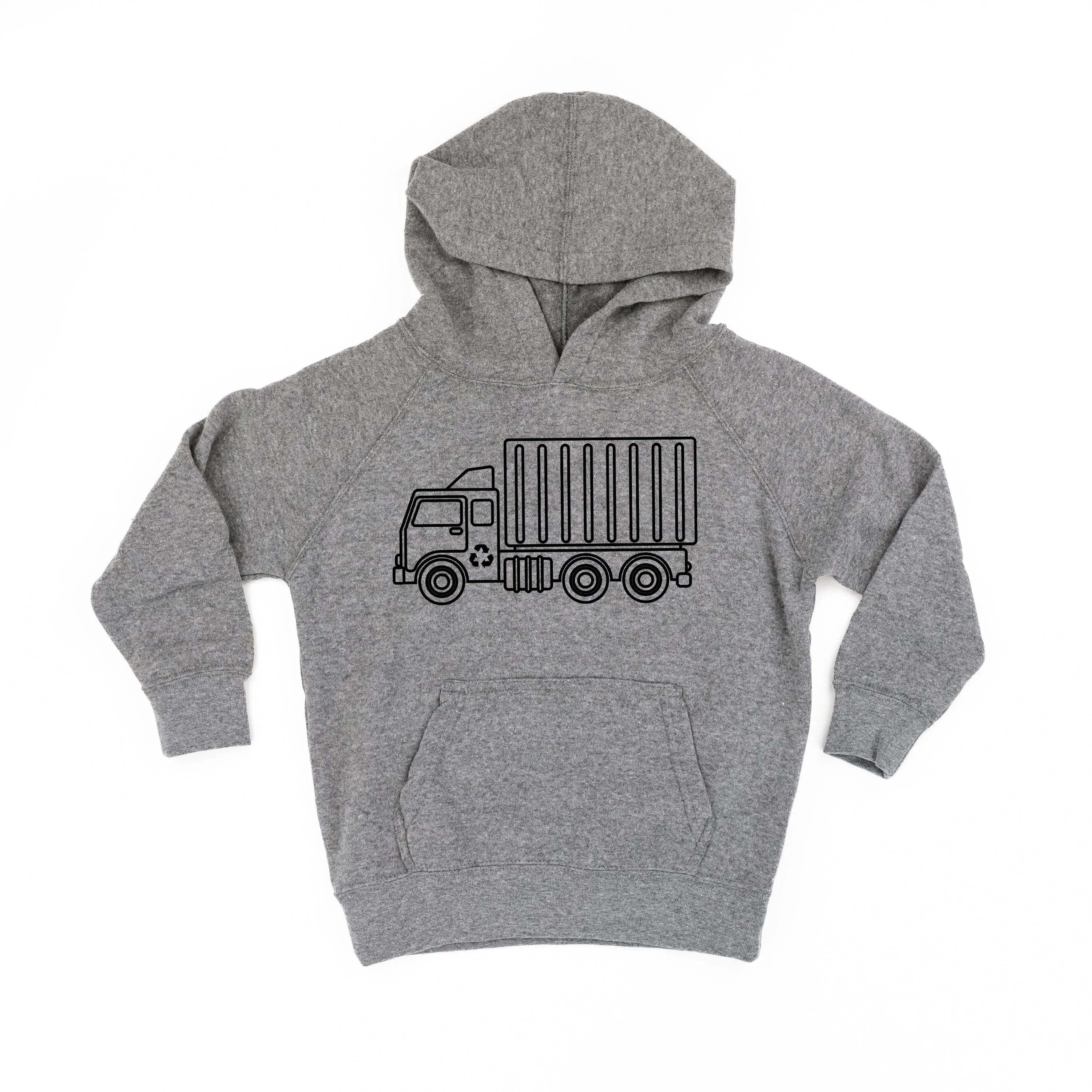 GARBAGE TRUCK - Minimalist Design - Child Hoodie