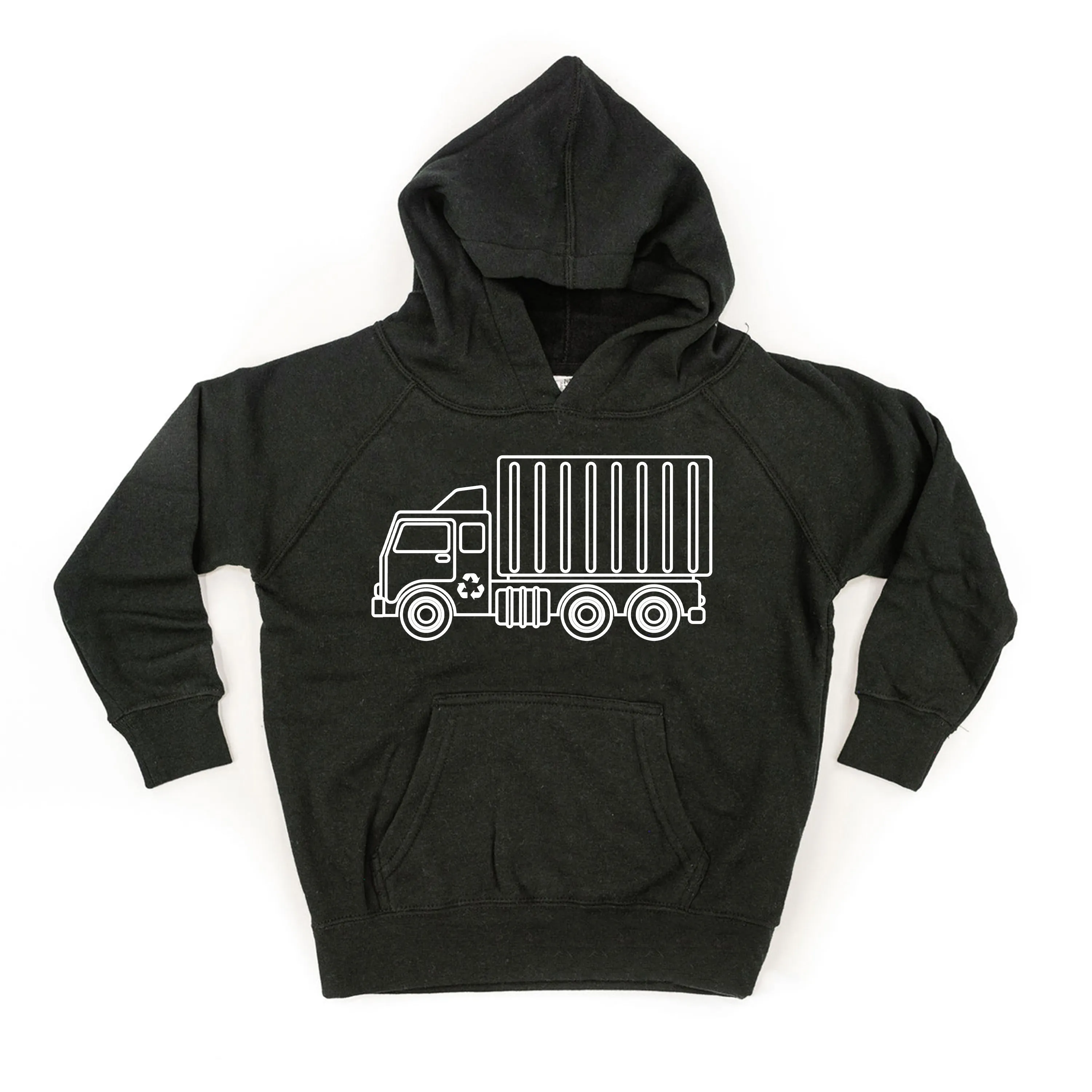 GARBAGE TRUCK - Minimalist Design - Child Hoodie