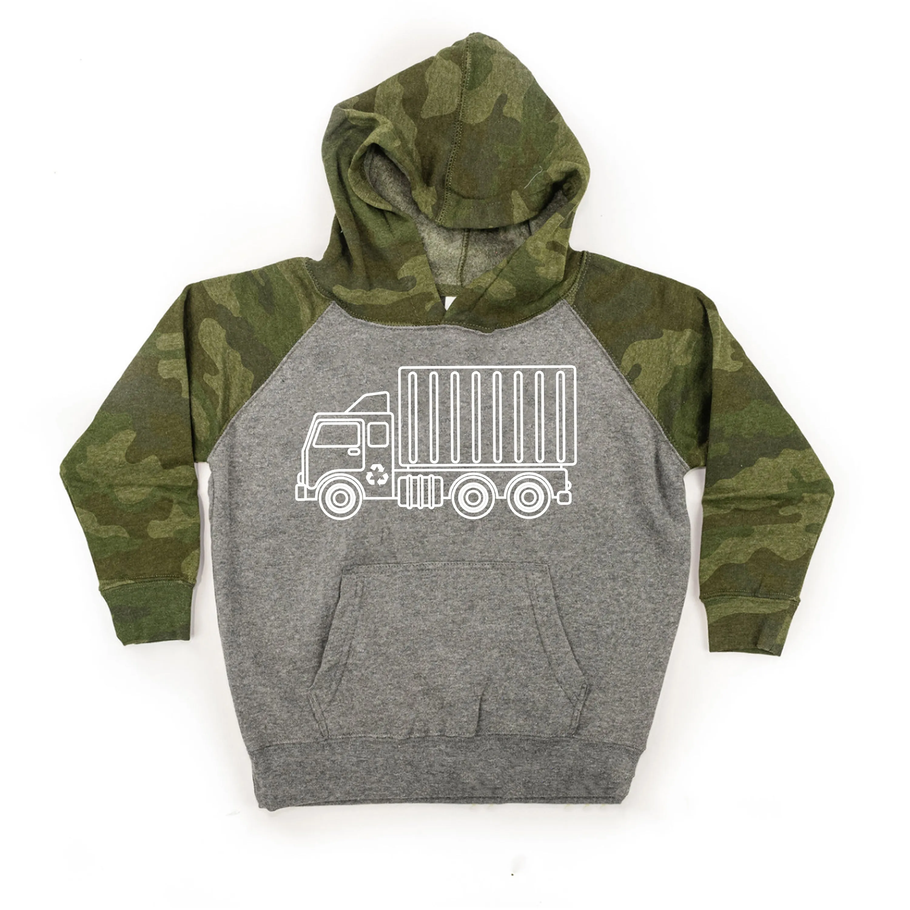 GARBAGE TRUCK - Minimalist Design - Child Hoodie