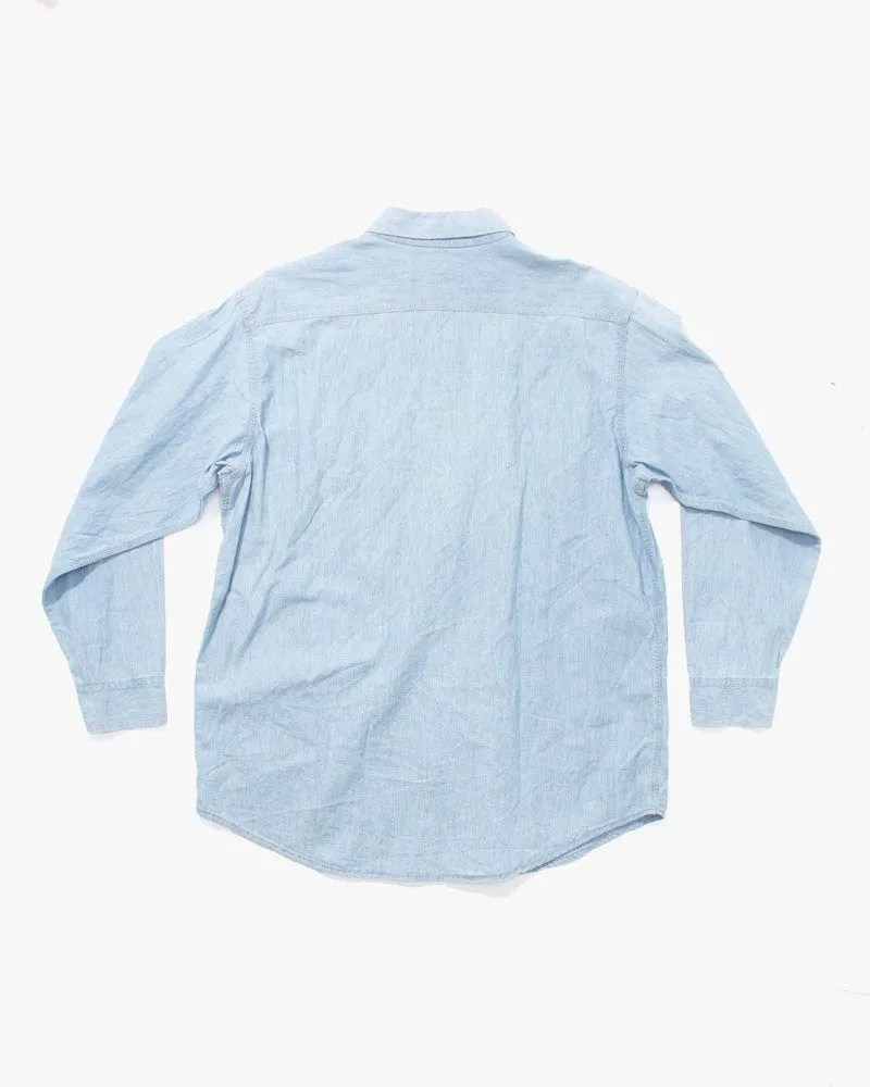 Japanese Repro Shirt, Sugar Cane and Co. Brand, Light Denim Chambray - 38