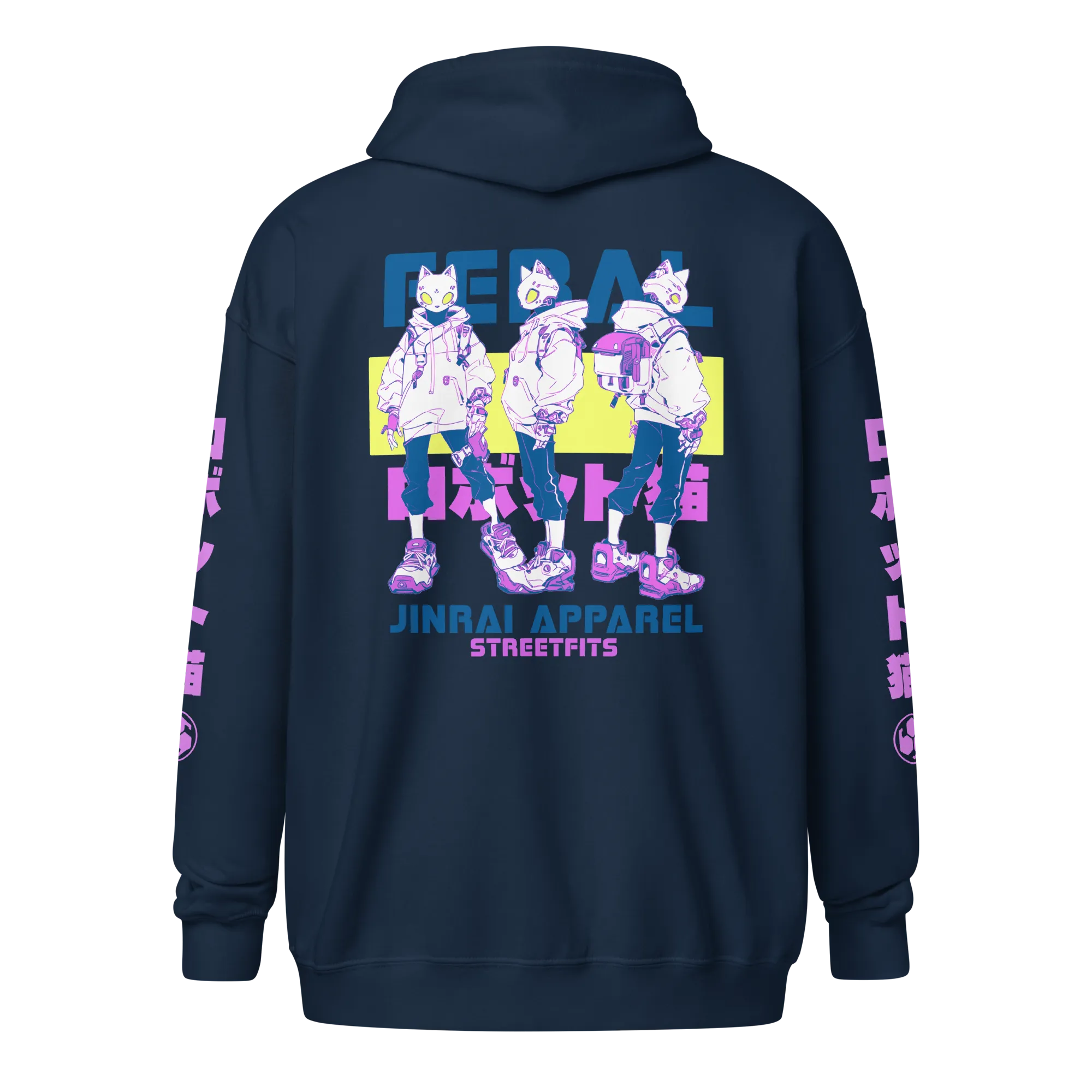 JinRai New Gen Nekokid Zip Hoodie