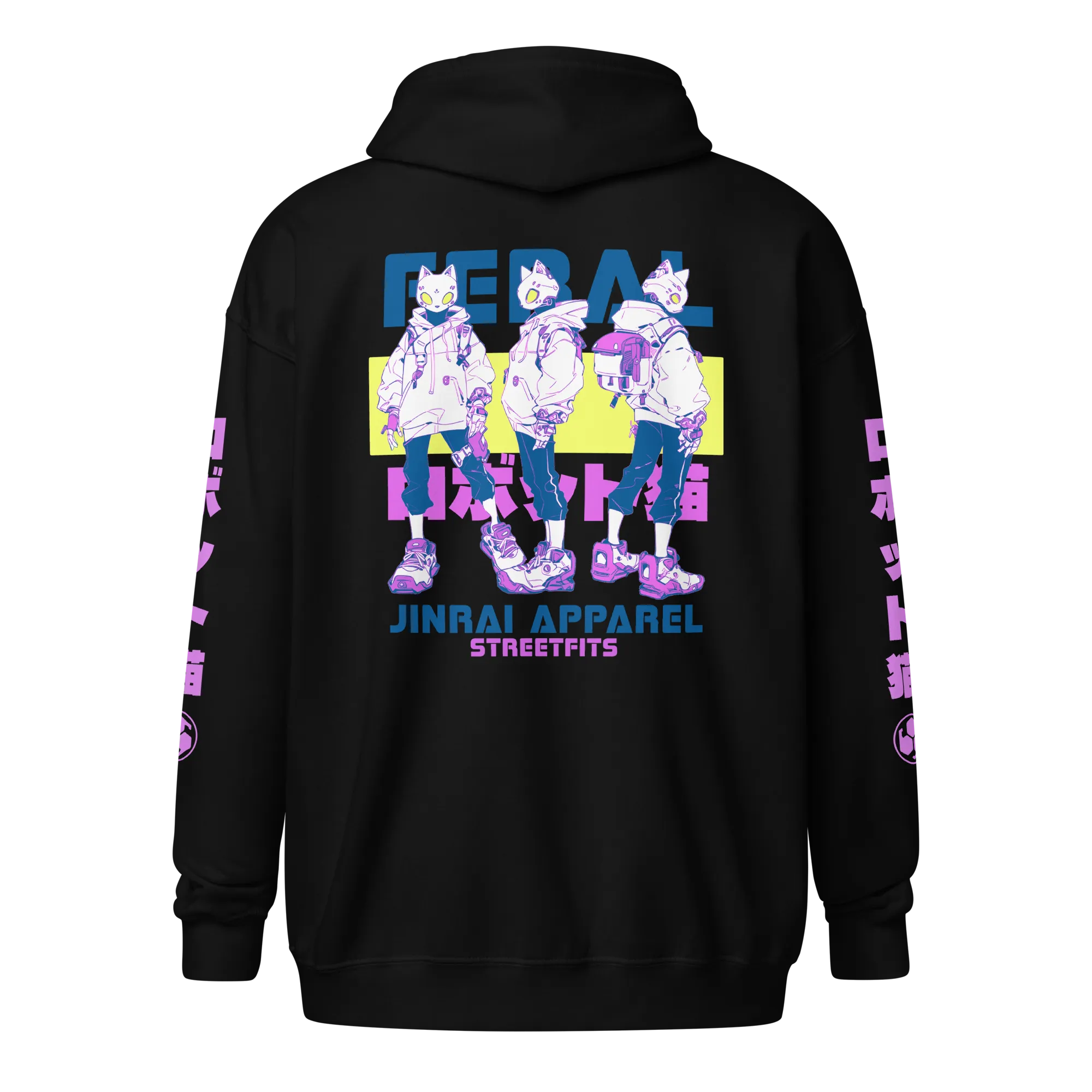JinRai New Gen Nekokid Zip Hoodie