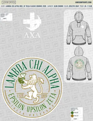 Lambda Chi Alpha University of Tulsa Classic Hoodies