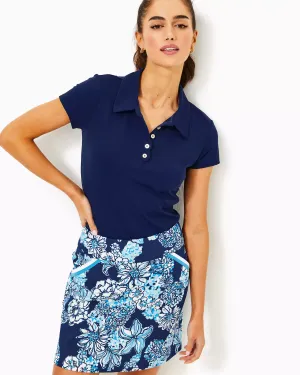 Lilly Pulitzer UPF 50  Luxletic Monica Skort Low Tide Navy Bouquet All Day Golf