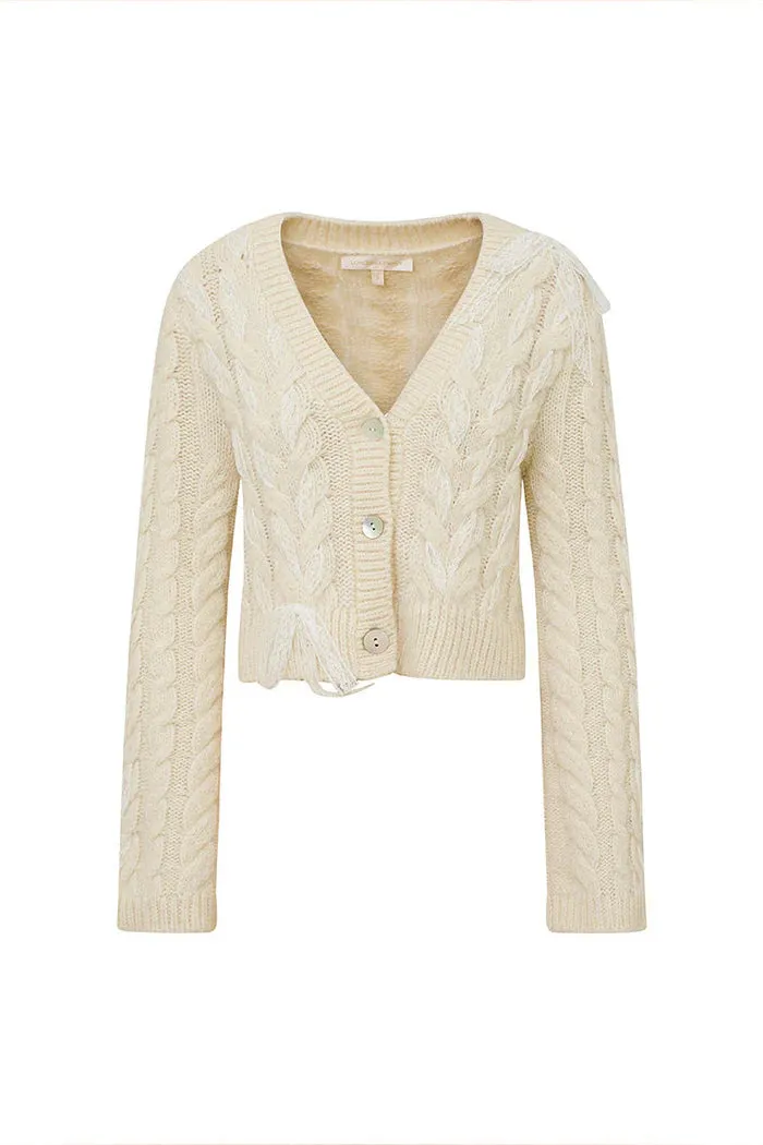 Louella Cardigan in Snow