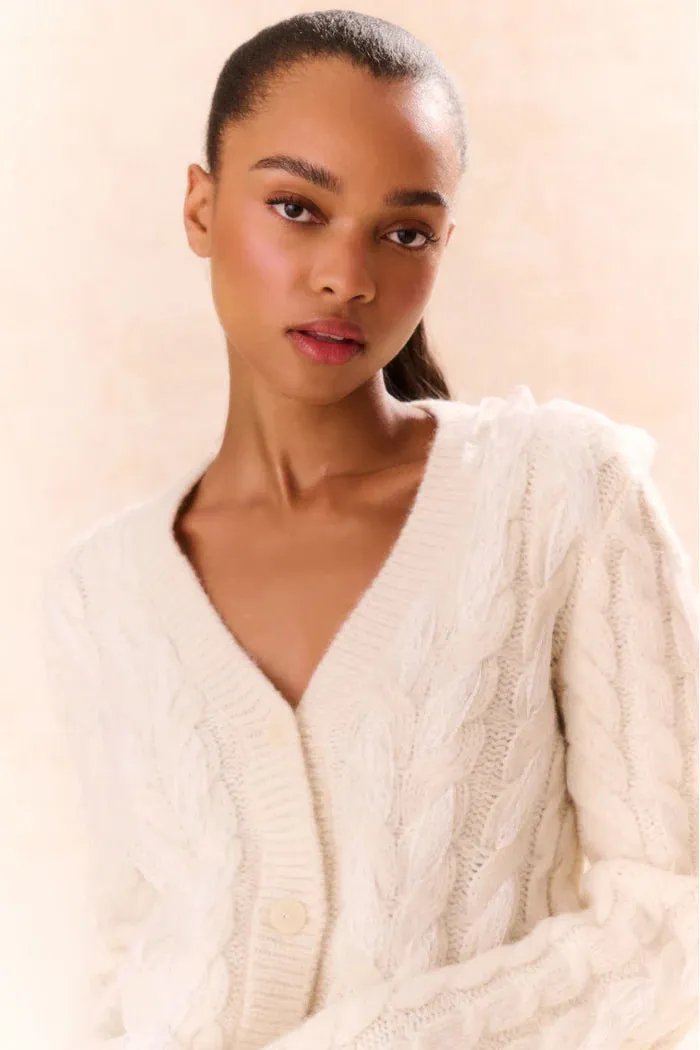 Louella Cardigan in Snow