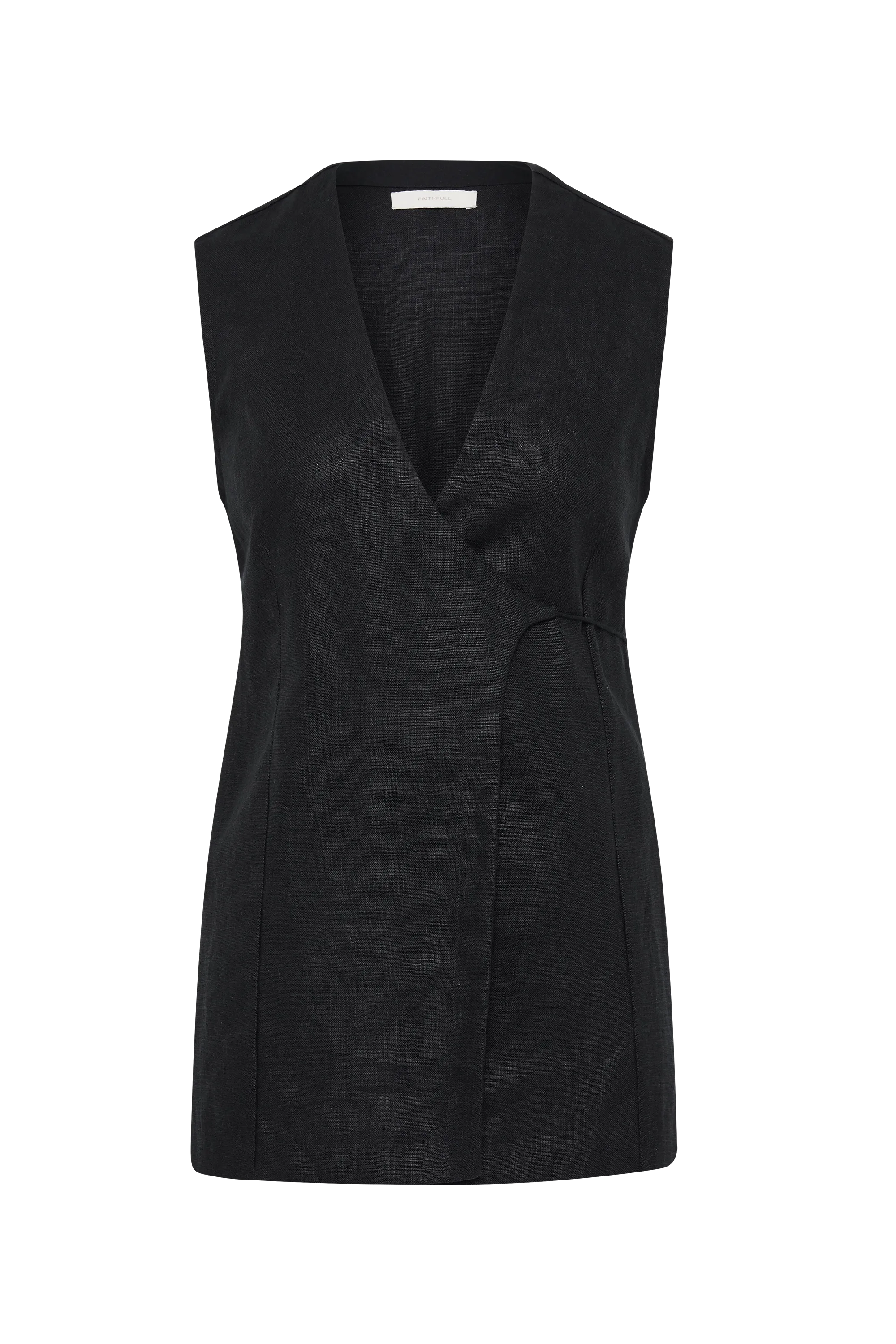 Lulea Wrap Vest Black - Final Sale
