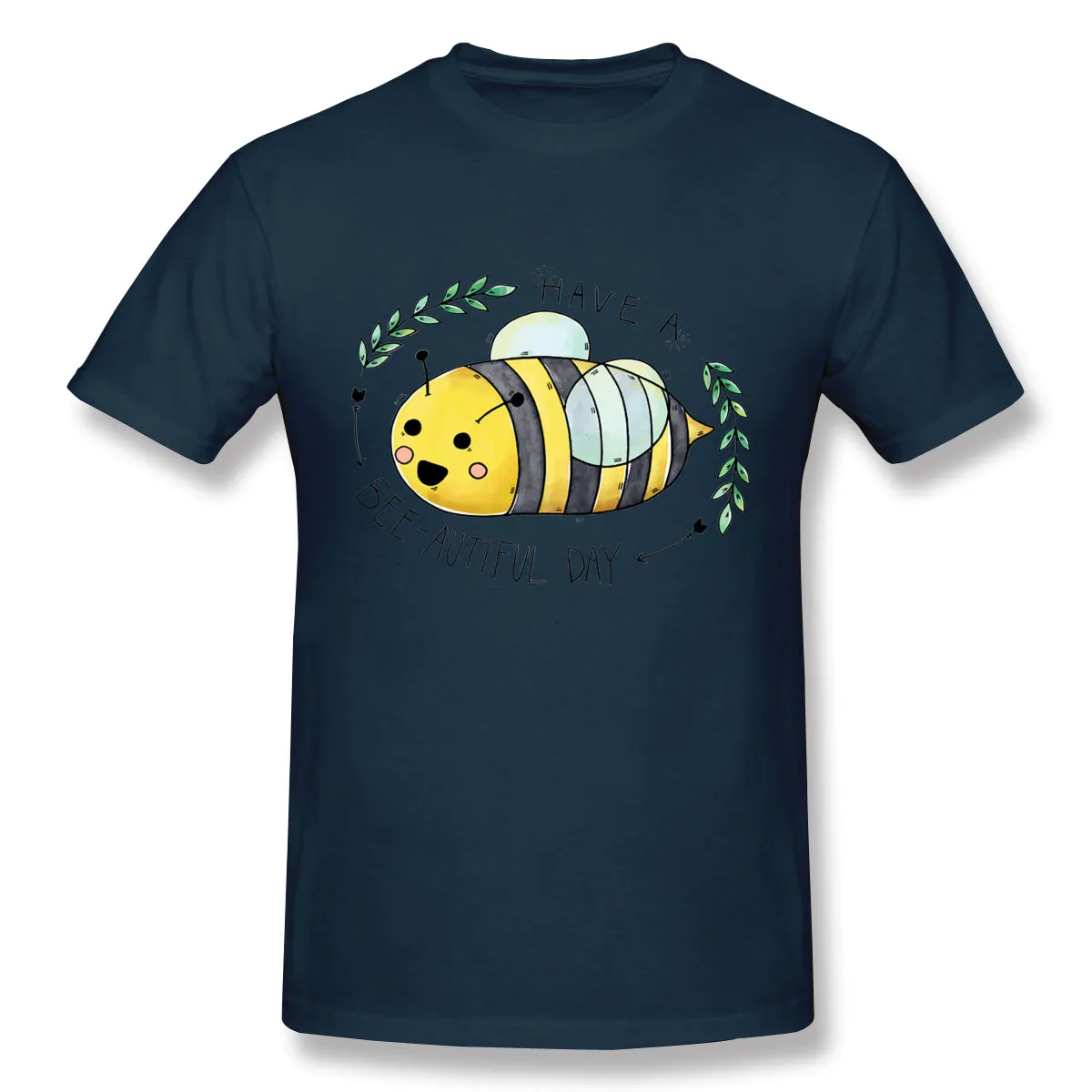 Men's Graphic T Shirt Kawaii Bee Comfortable Round Neck Short Sleeves Shirt