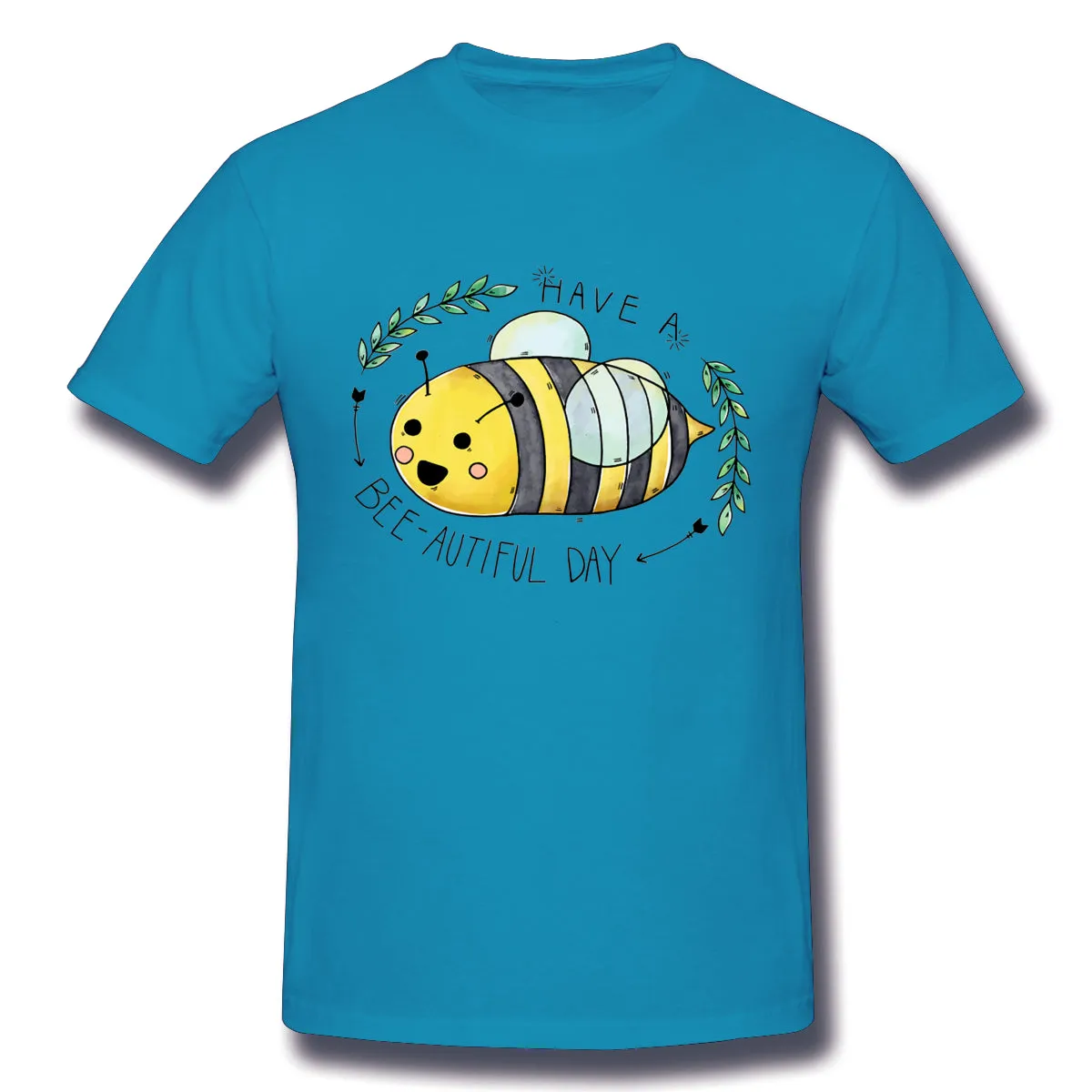 Men's Graphic T Shirt Kawaii Bee Comfortable Round Neck Short Sleeves Shirt