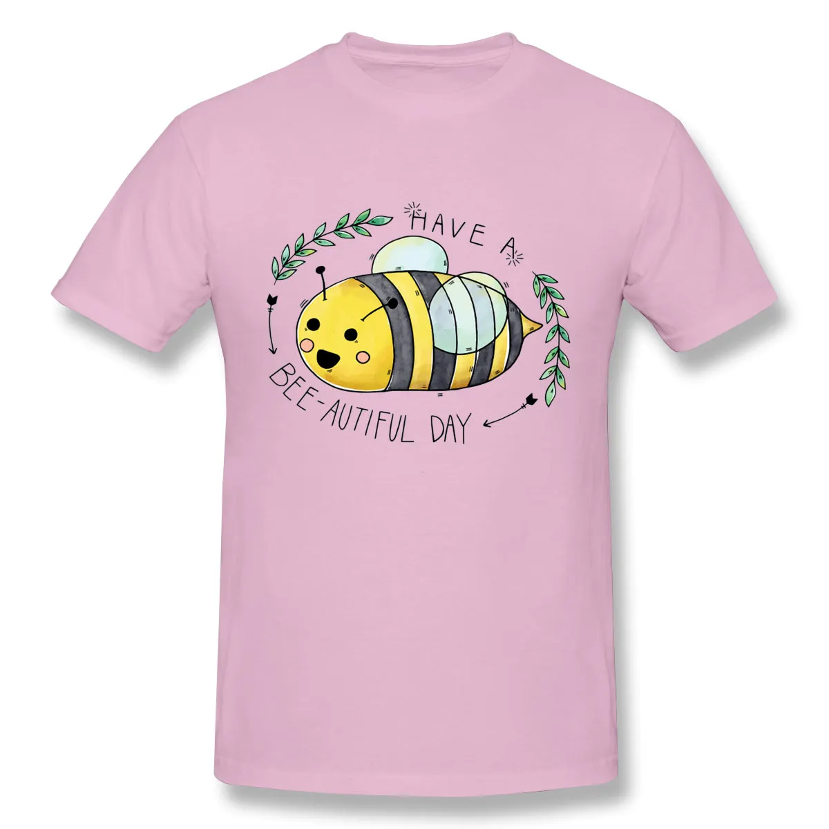 Men's Graphic T Shirt Kawaii Bee Comfortable Round Neck Short Sleeves Shirt