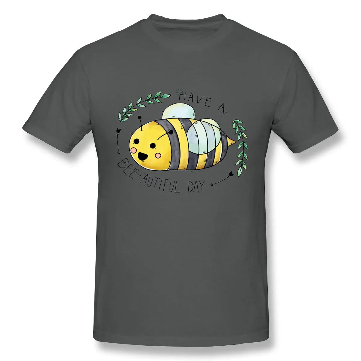 Men's Graphic T Shirt Kawaii Bee Comfortable Round Neck Short Sleeves Shirt
