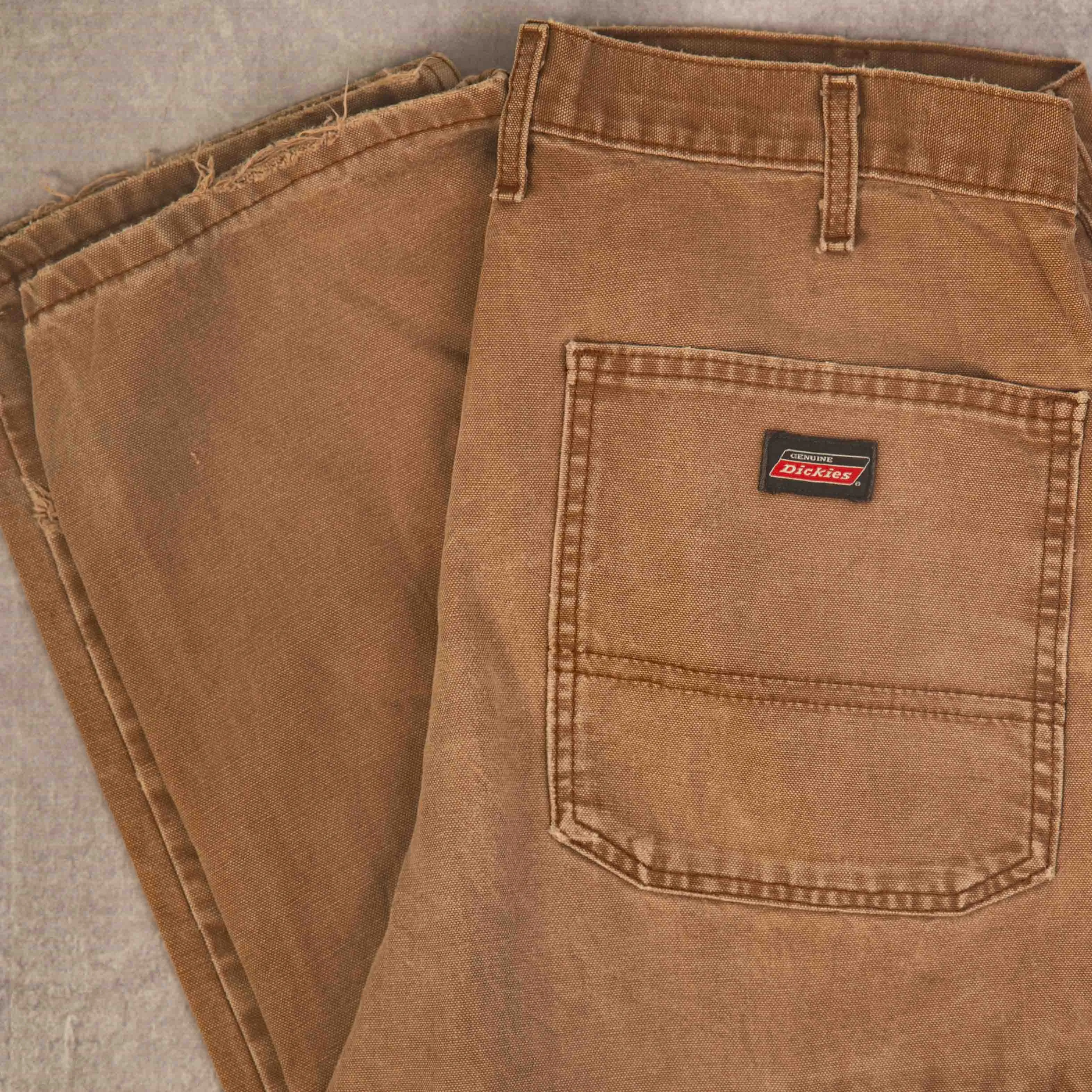 MEN'S VINTAGE DICKIES RELAXED FIT TROUSERS - W32 X L32