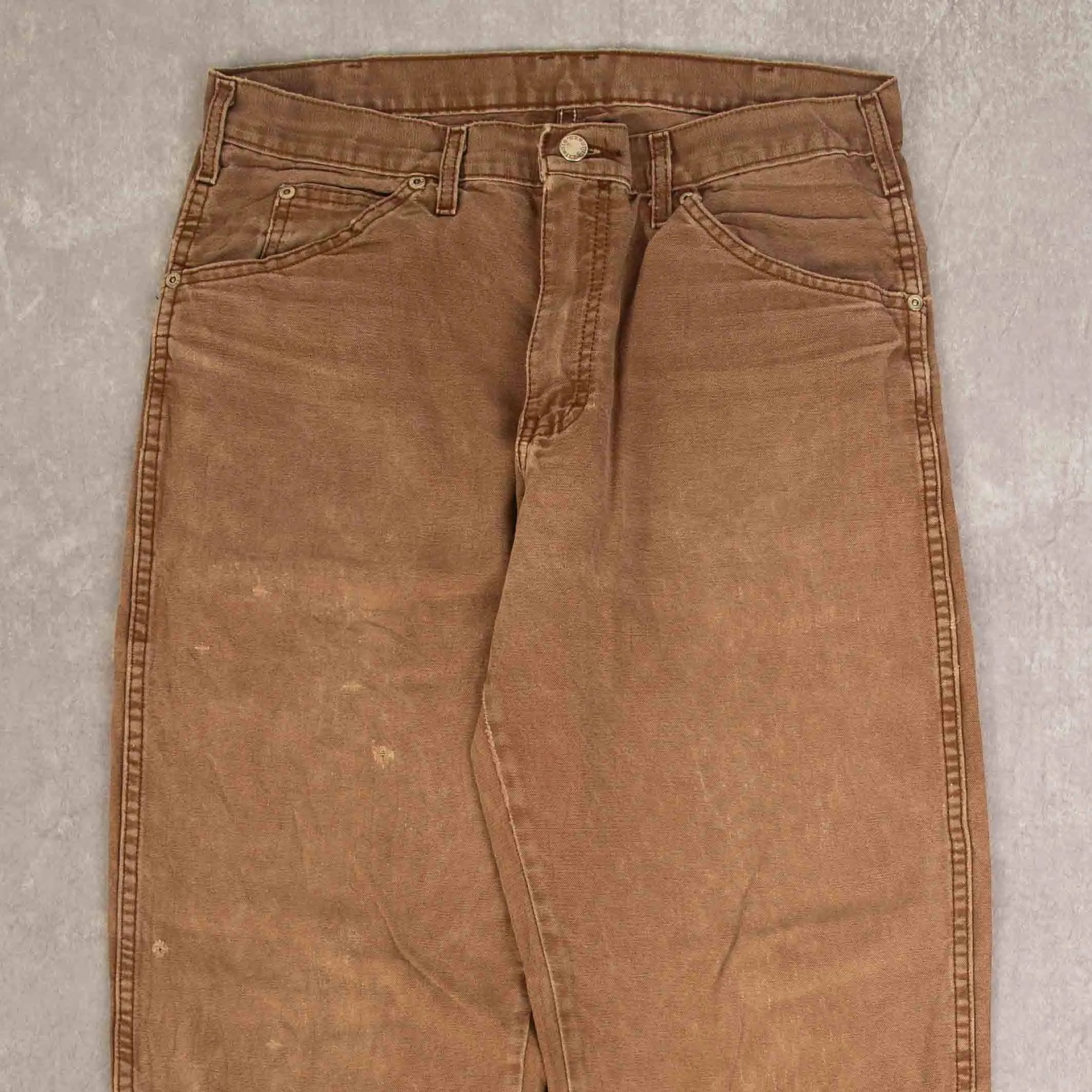 MEN'S VINTAGE DICKIES RELAXED FIT TROUSERS - W32 X L32