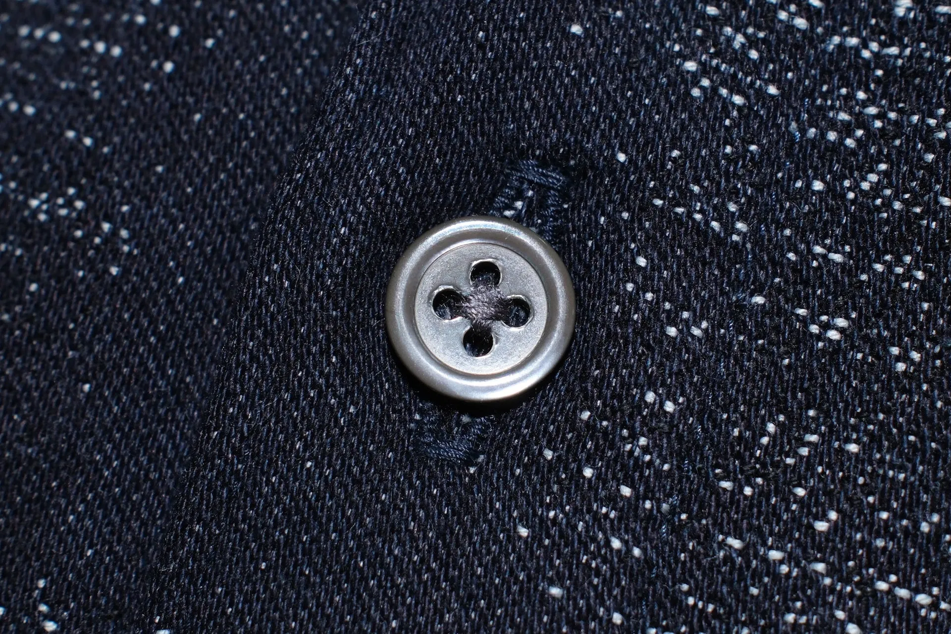 Momotaro Indigo Dyed "Stardust" Jacquard Ombre Workshirt
