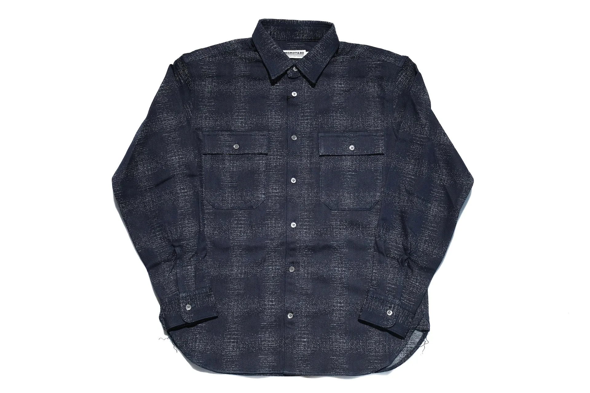 Momotaro Indigo Dyed "Stardust" Jacquard Ombre Workshirt