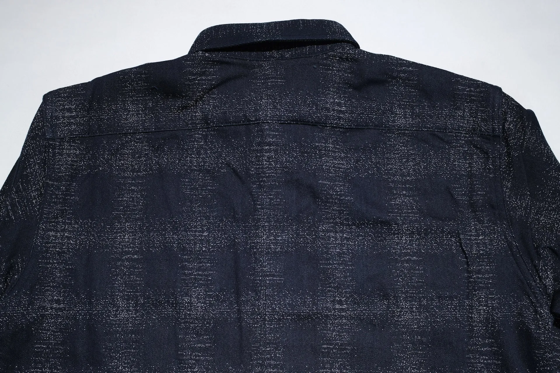 Momotaro Indigo Dyed "Stardust" Jacquard Ombre Workshirt