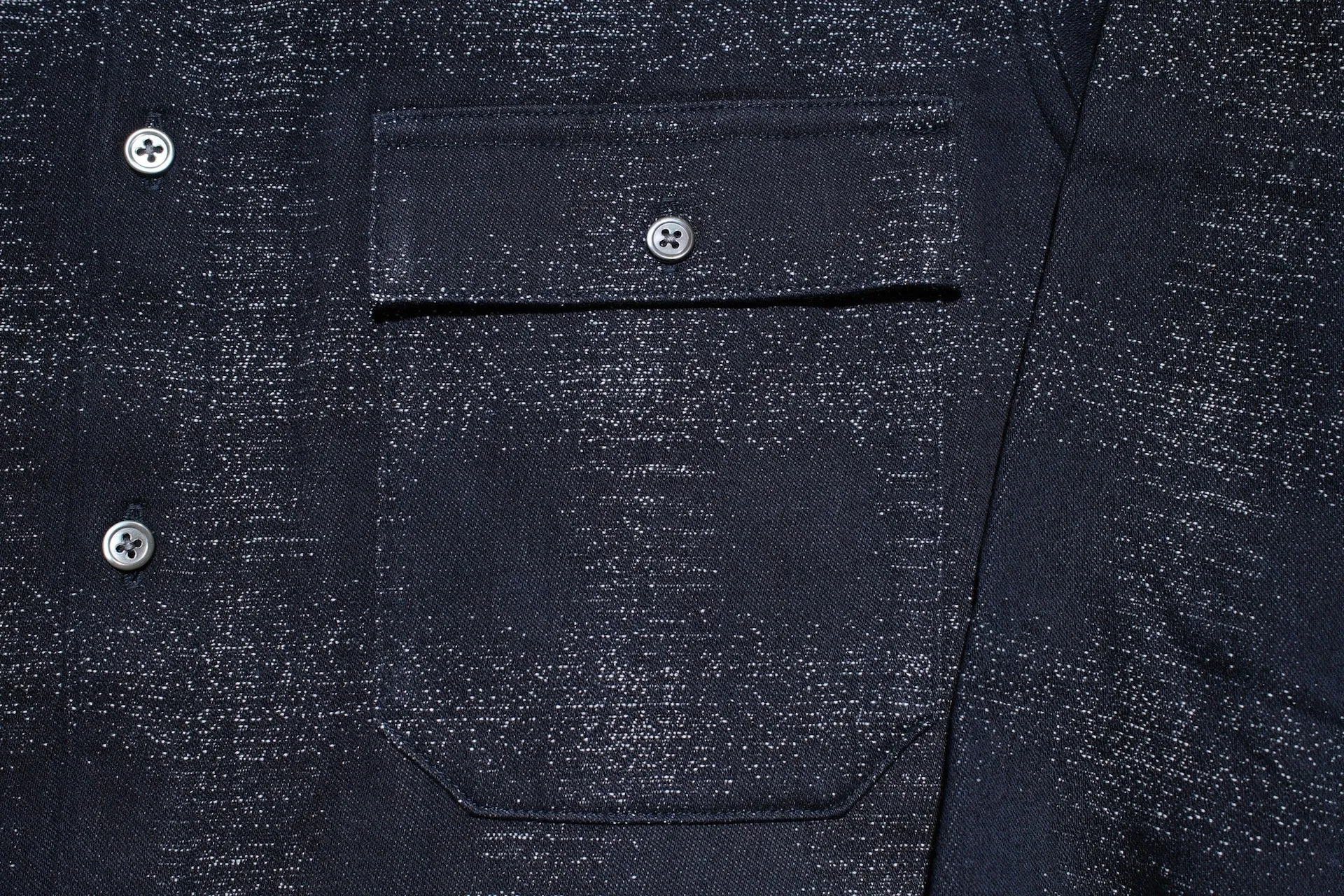 Momotaro Indigo Dyed "Stardust" Jacquard Ombre Workshirt