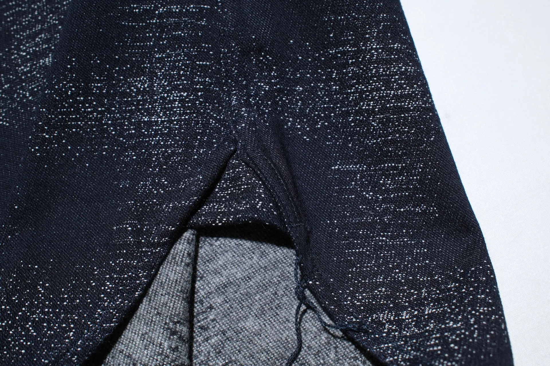 Momotaro Indigo Dyed "Stardust" Jacquard Ombre Workshirt