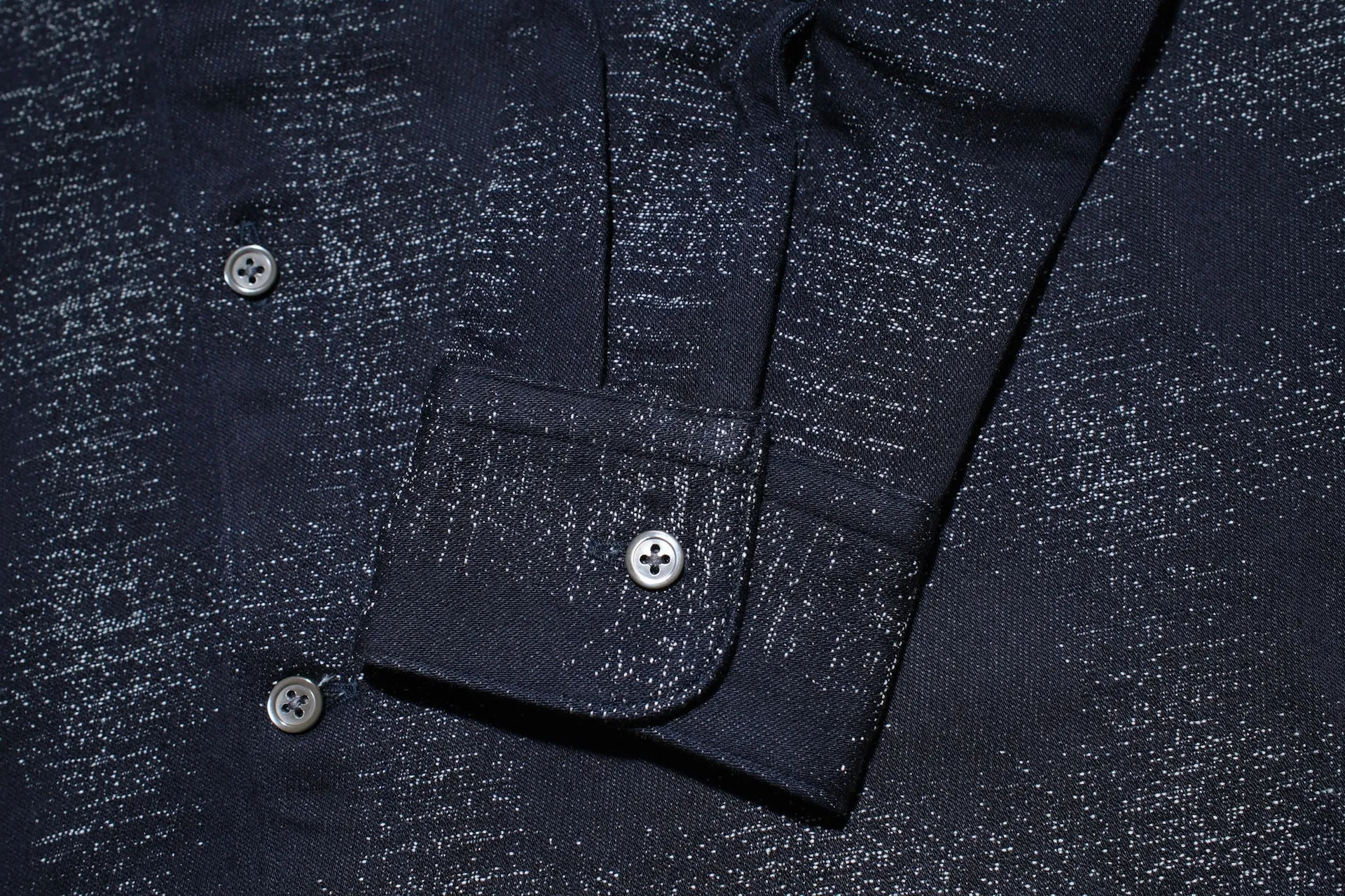 Momotaro Indigo Dyed "Stardust" Jacquard Ombre Workshirt