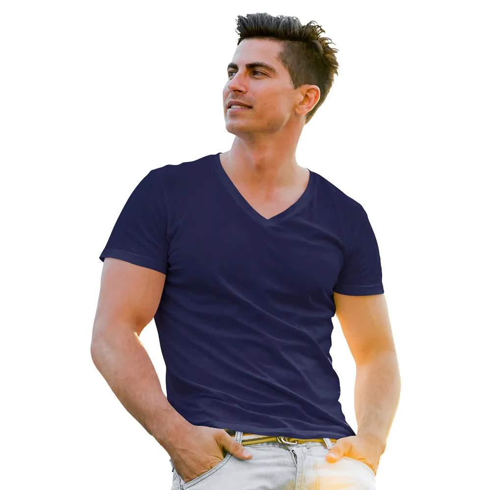 Navy Blue V-neck T shirt