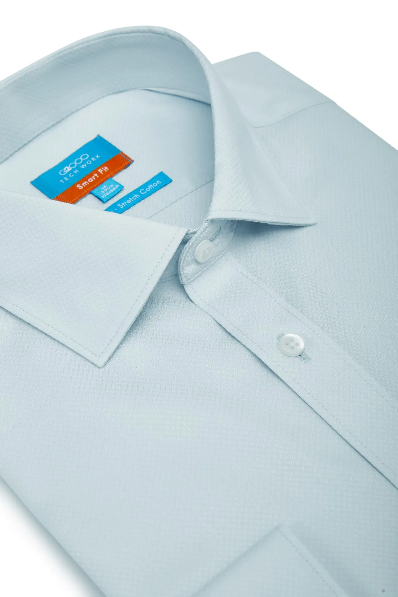 Non-Iron Cotton Stretch Smart Fit Texture Shirt