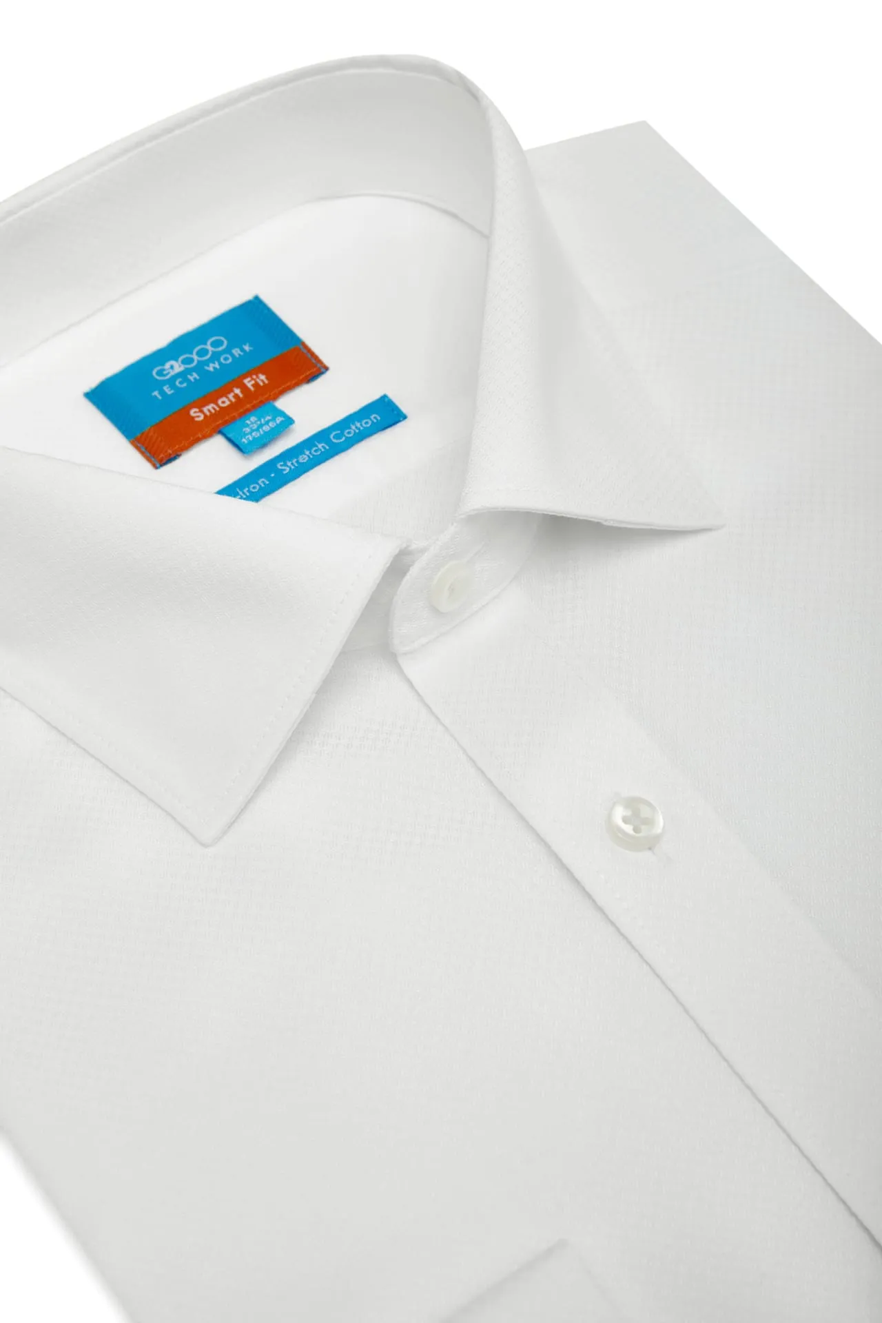 Non-Iron Cotton Stretch Smart Fit Texture Shirt