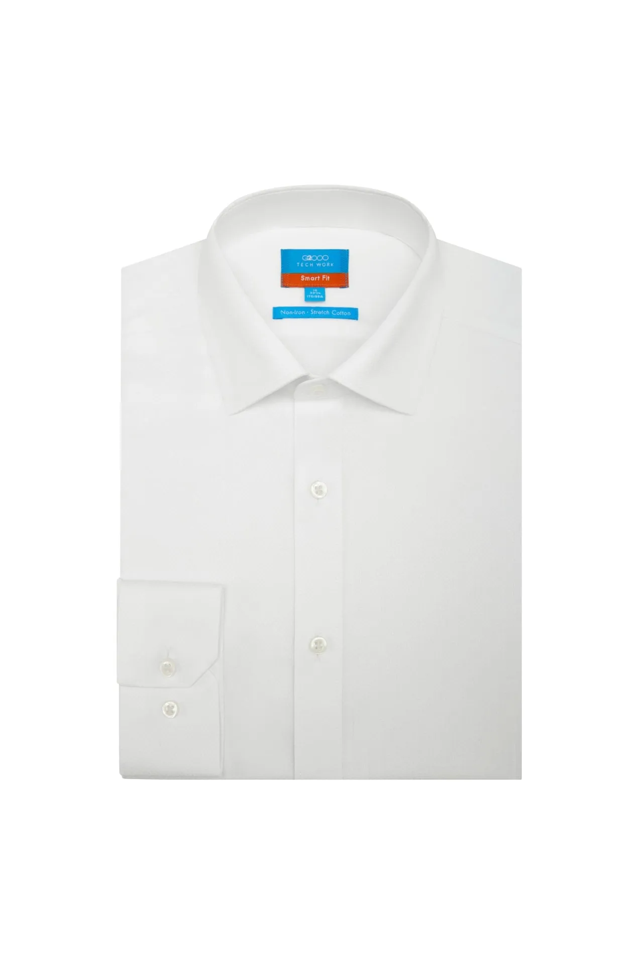 Non-Iron Cotton Stretch Smart Fit Texture Shirt