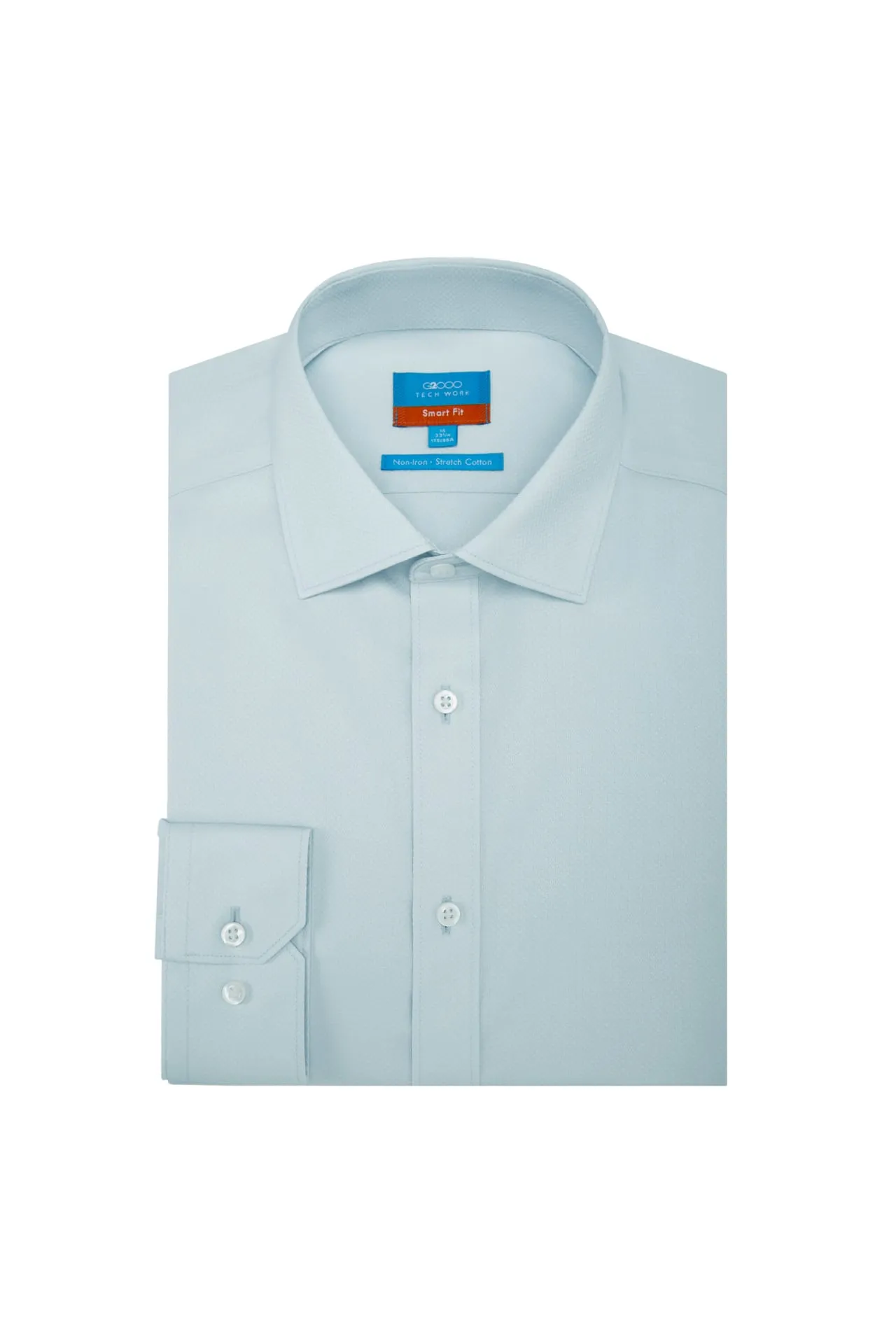 Non-Iron Cotton Stretch Smart Fit Texture Shirt