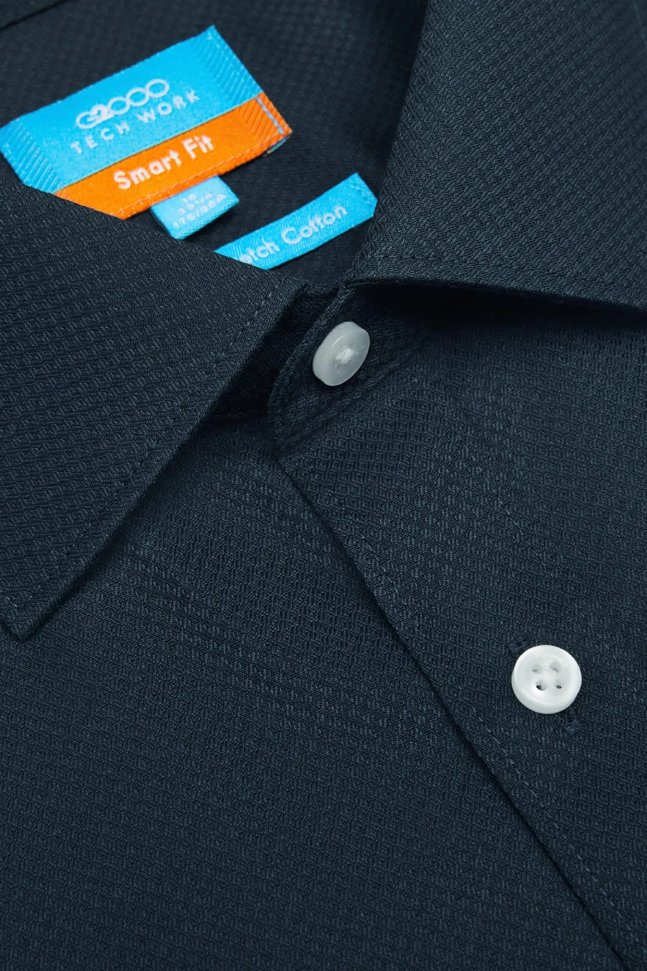 Non-Iron Cotton Stretch Smart Fit Texture Shirt